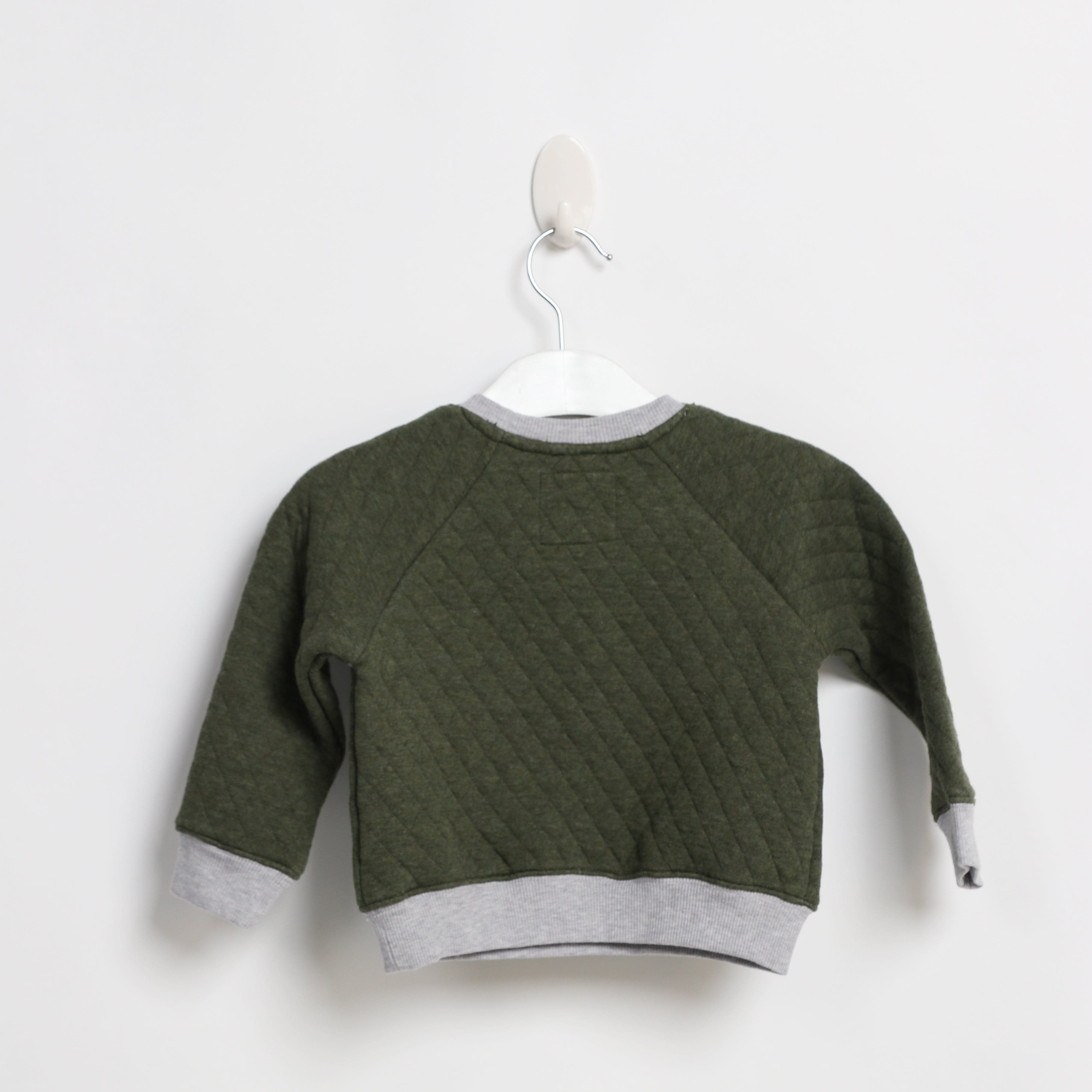 جينجرسنابس بلوفر ولادي مضلع سادة كم طويل أخضر