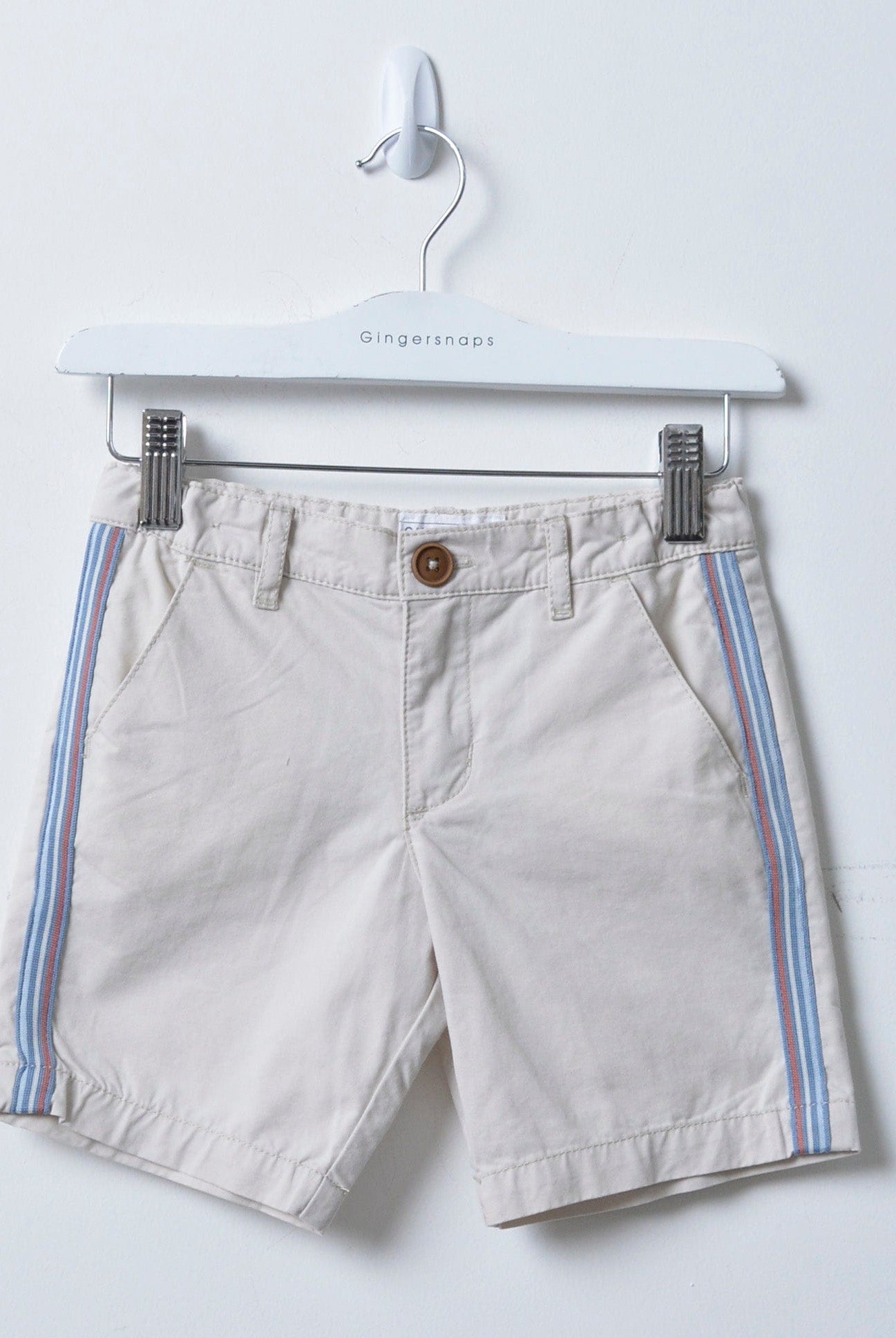 جينجرسنابس شورت سادة مخطط بالطور رضع ولادي قمري