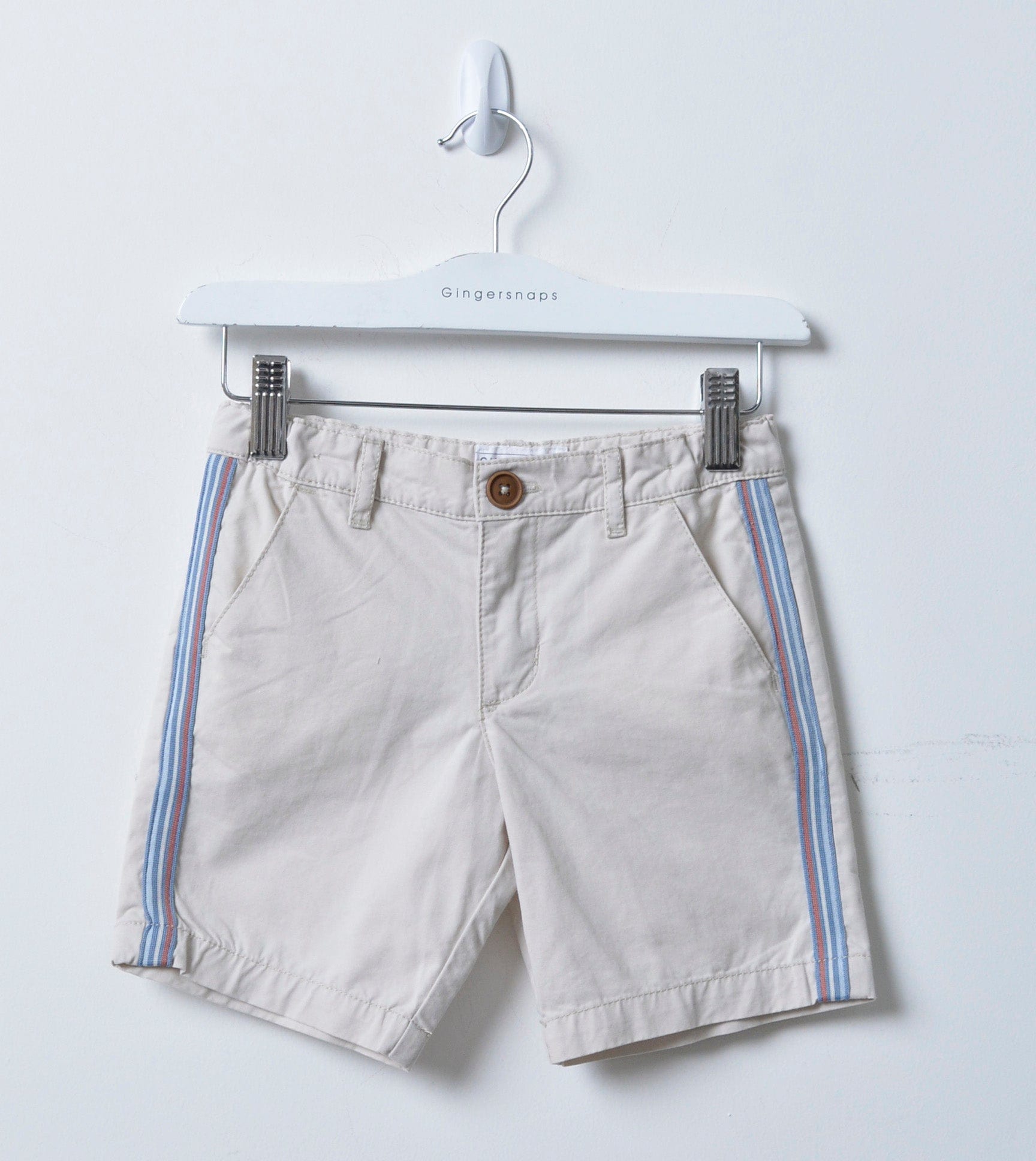 جينجرسنابس شورت سادة مخطط بالطور رضع ولادي قمري