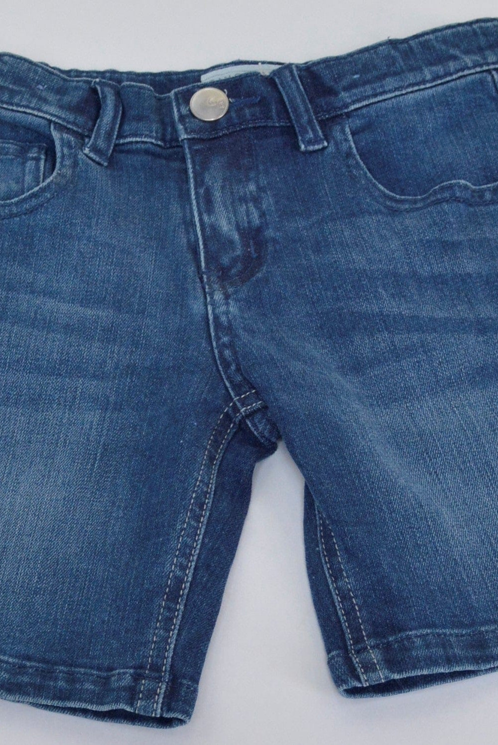 جينجرسنابس شورت جينز اطفال أولادي رضع قصير أزرق/سط