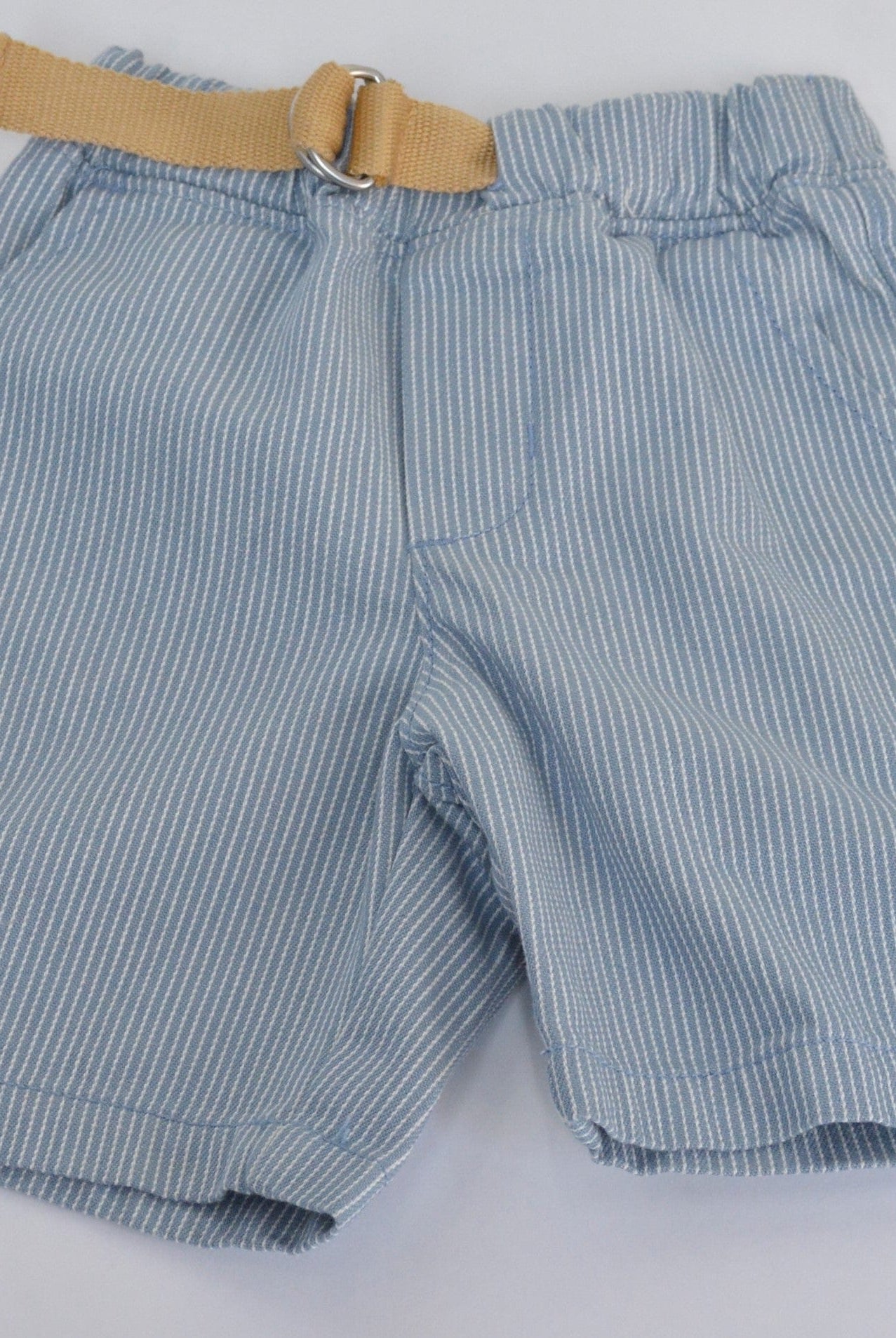 جينجرسنابس شورت أولادي خروج مخطط ملحق بحزام أزرق/أبيض