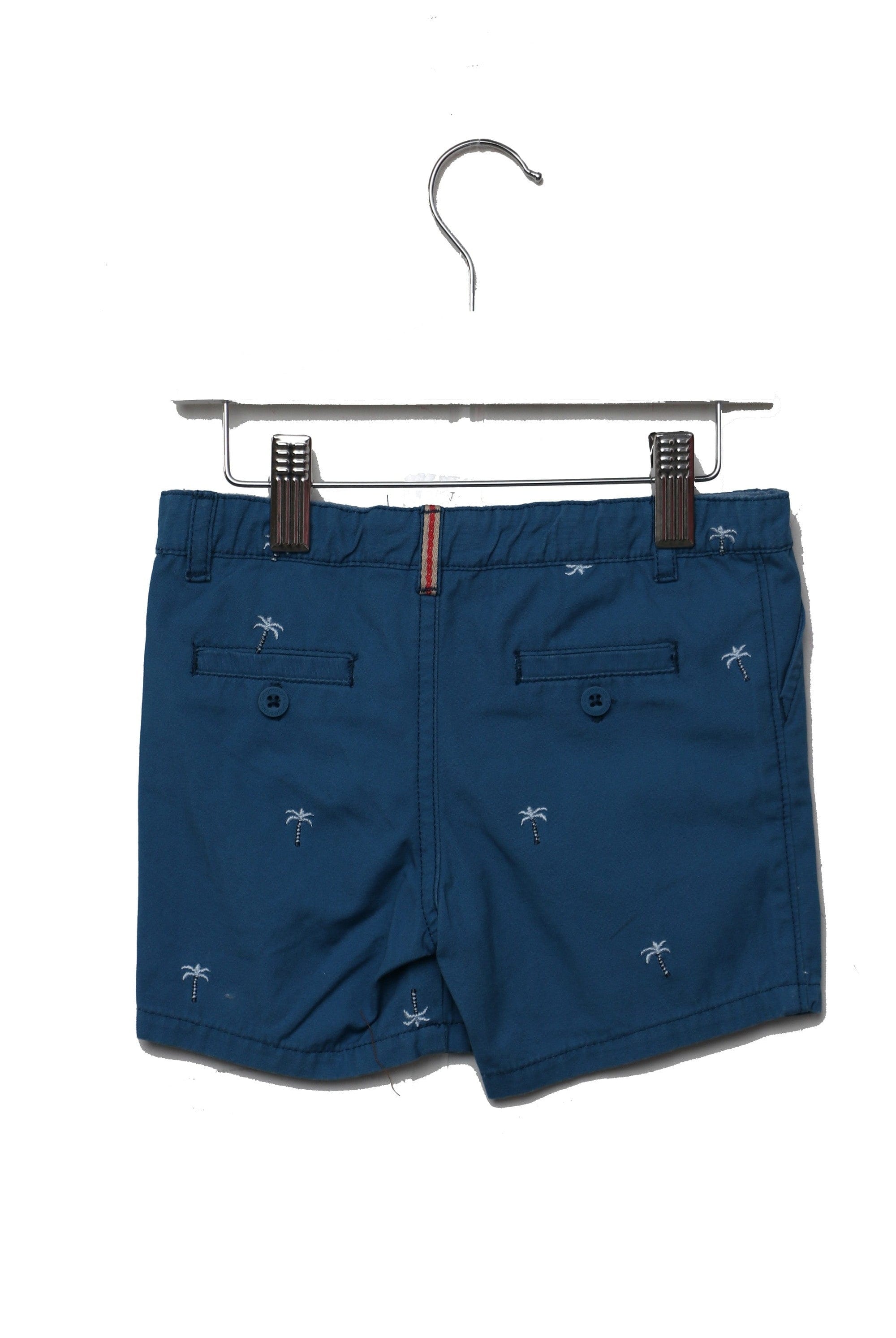 جينجرسنابس شورت مطرز بالخيط رضع ولادي أزرق