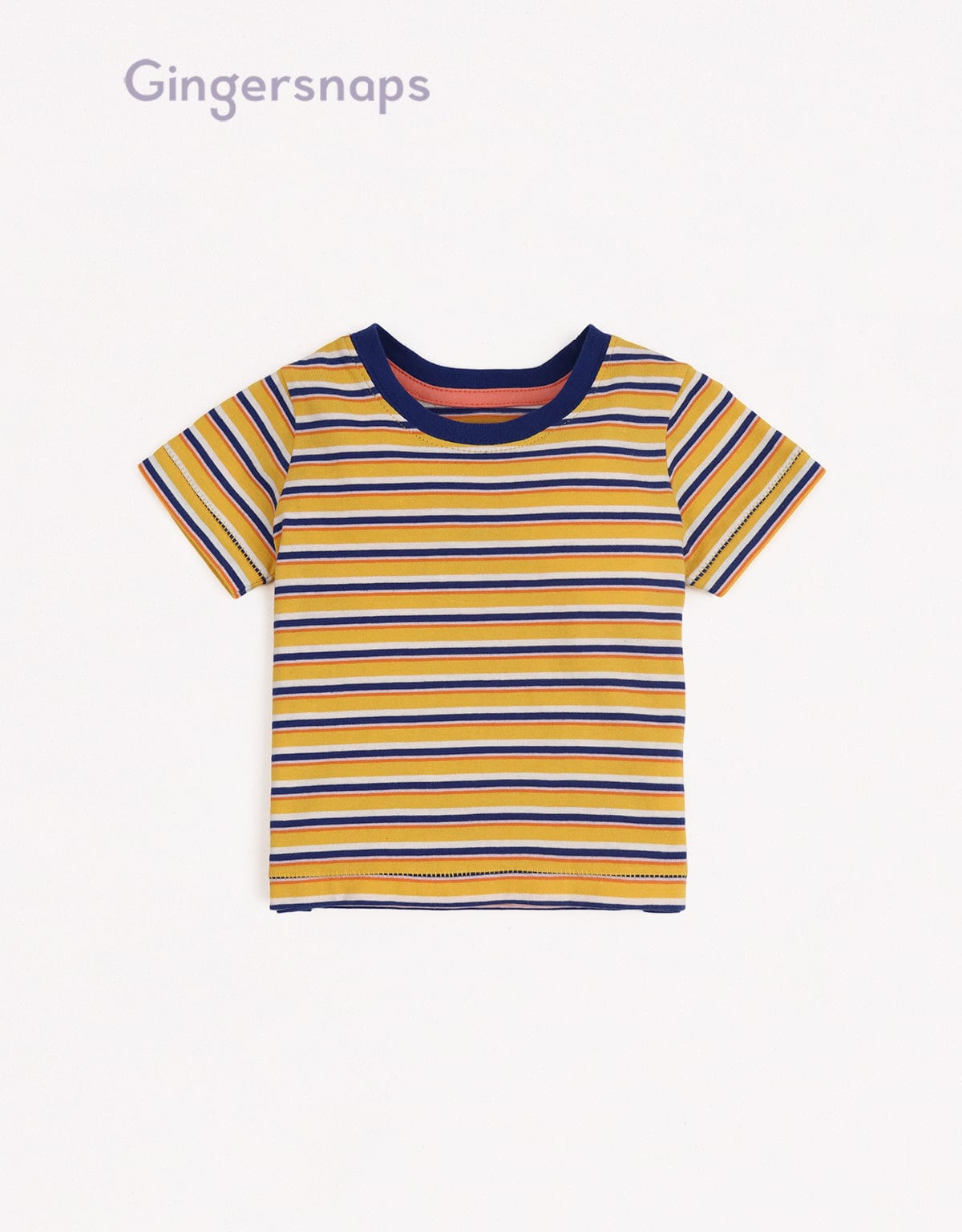 جينجرسنابس تي شيرت ولادي بنمط مخطط للرضع متعدد الألوان