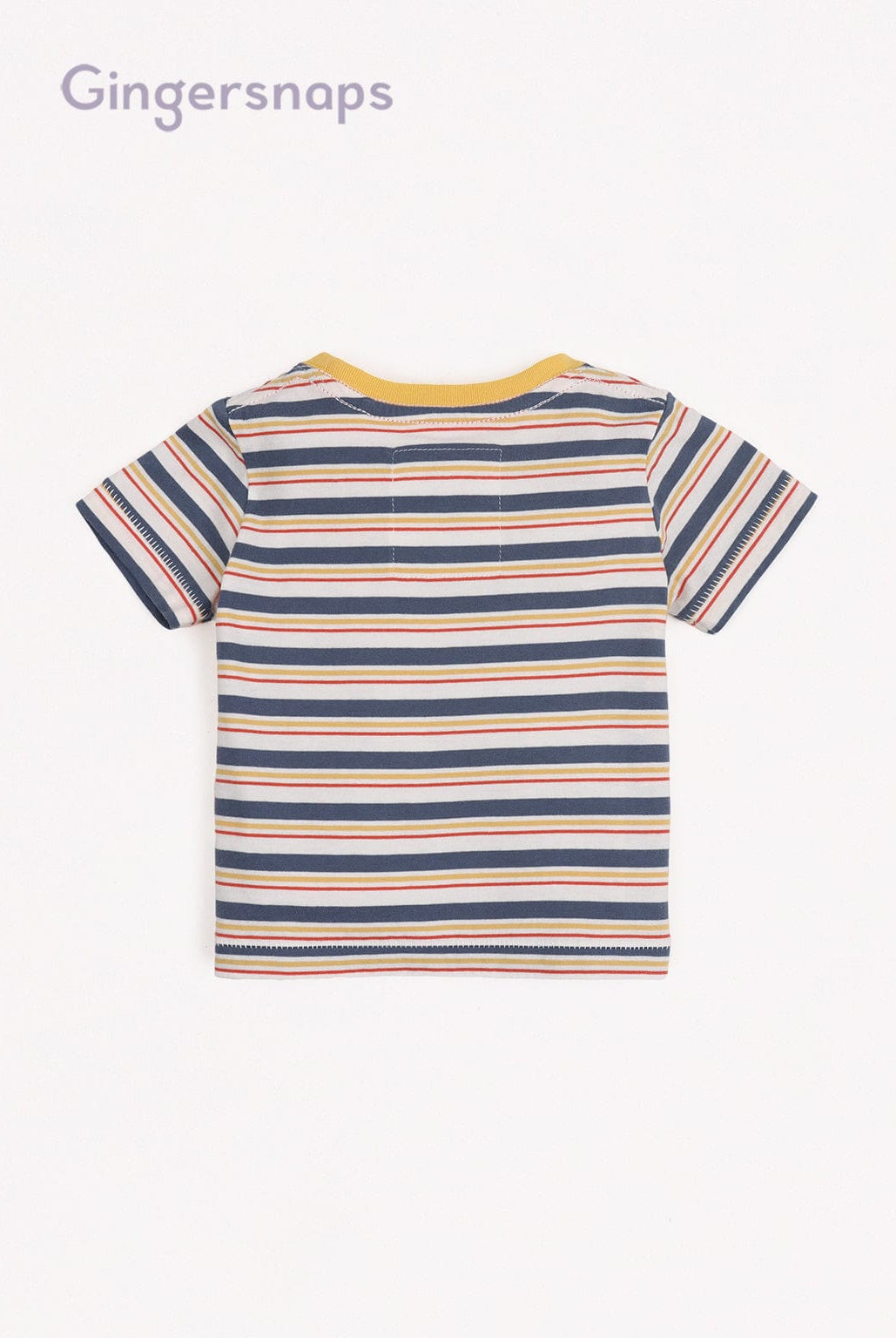 جينجرسنابس تي شيرت ولادي للرضع بنمط مقلم متعدد الألوان