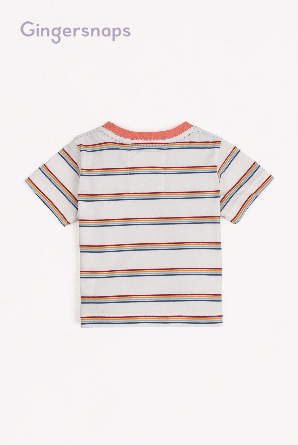 جينجرسنابس تي شيرت بيبي أولاد بنمط مخطط متعدد الألوان متعدد الألوان