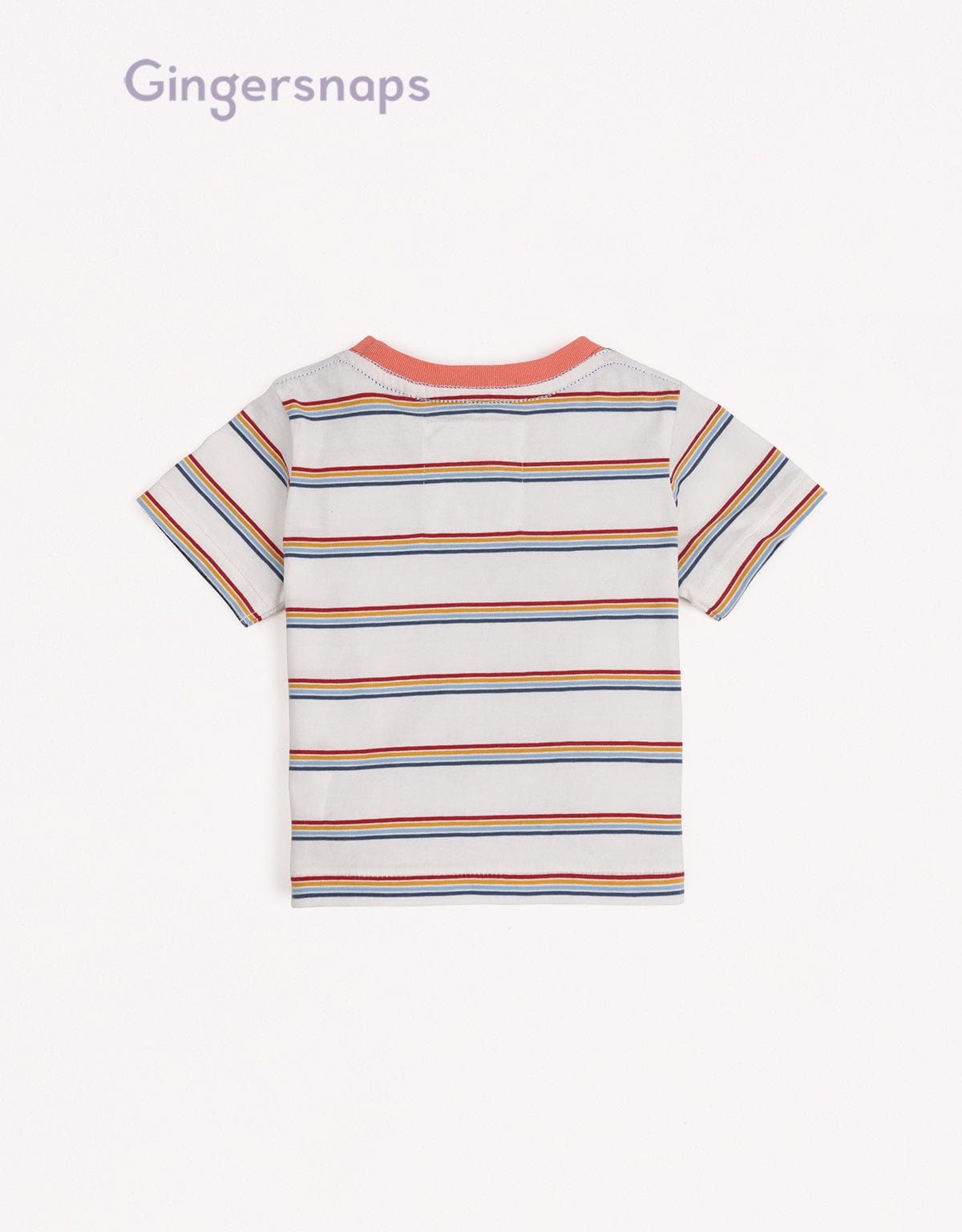 جينجرسنابس تي شيرت بيبي أولاد بنمط مخطط متعدد الألوان متعدد الألوان