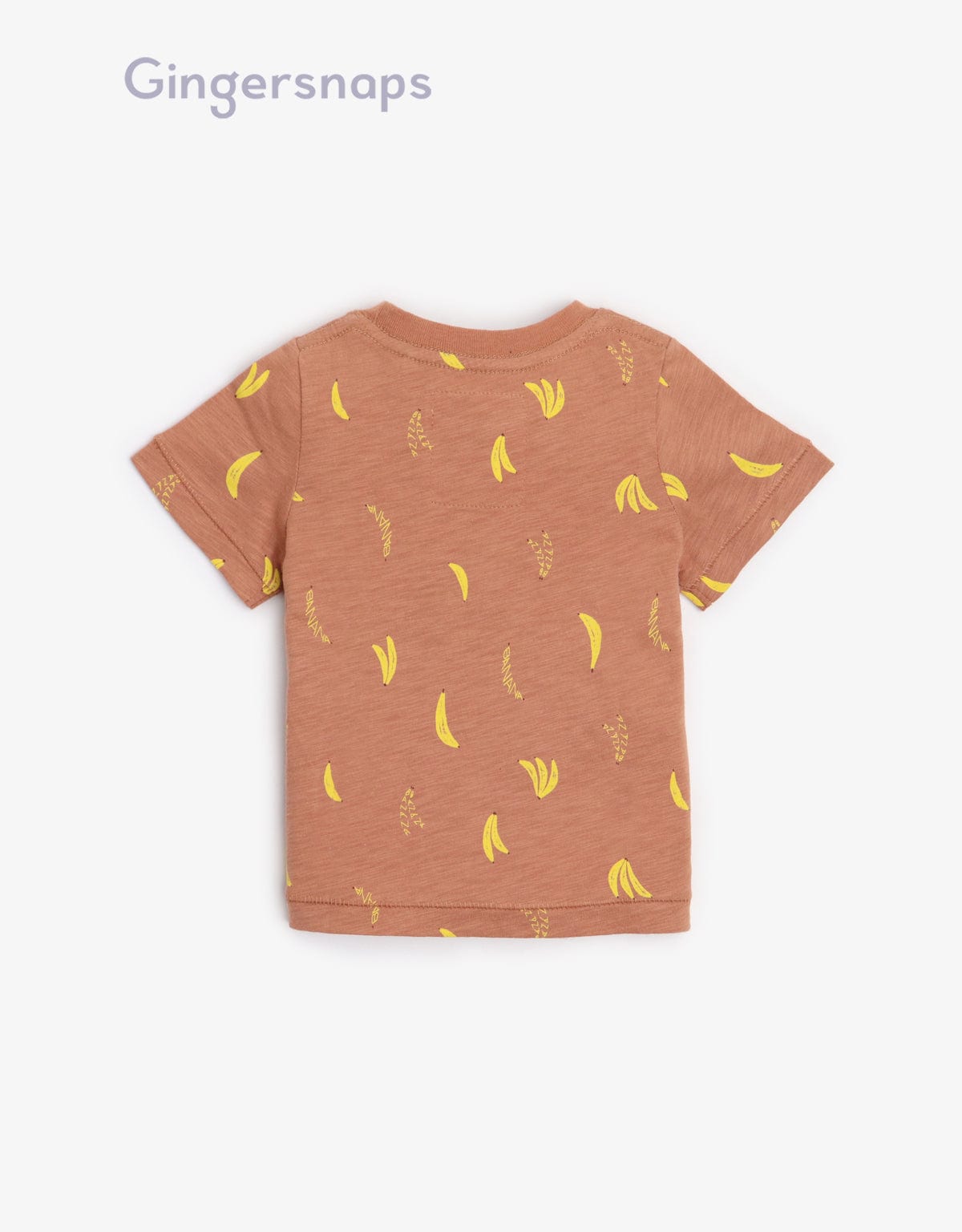 جينجرسنابس تي شيرت بيبي أولاد بنمط موز البيج