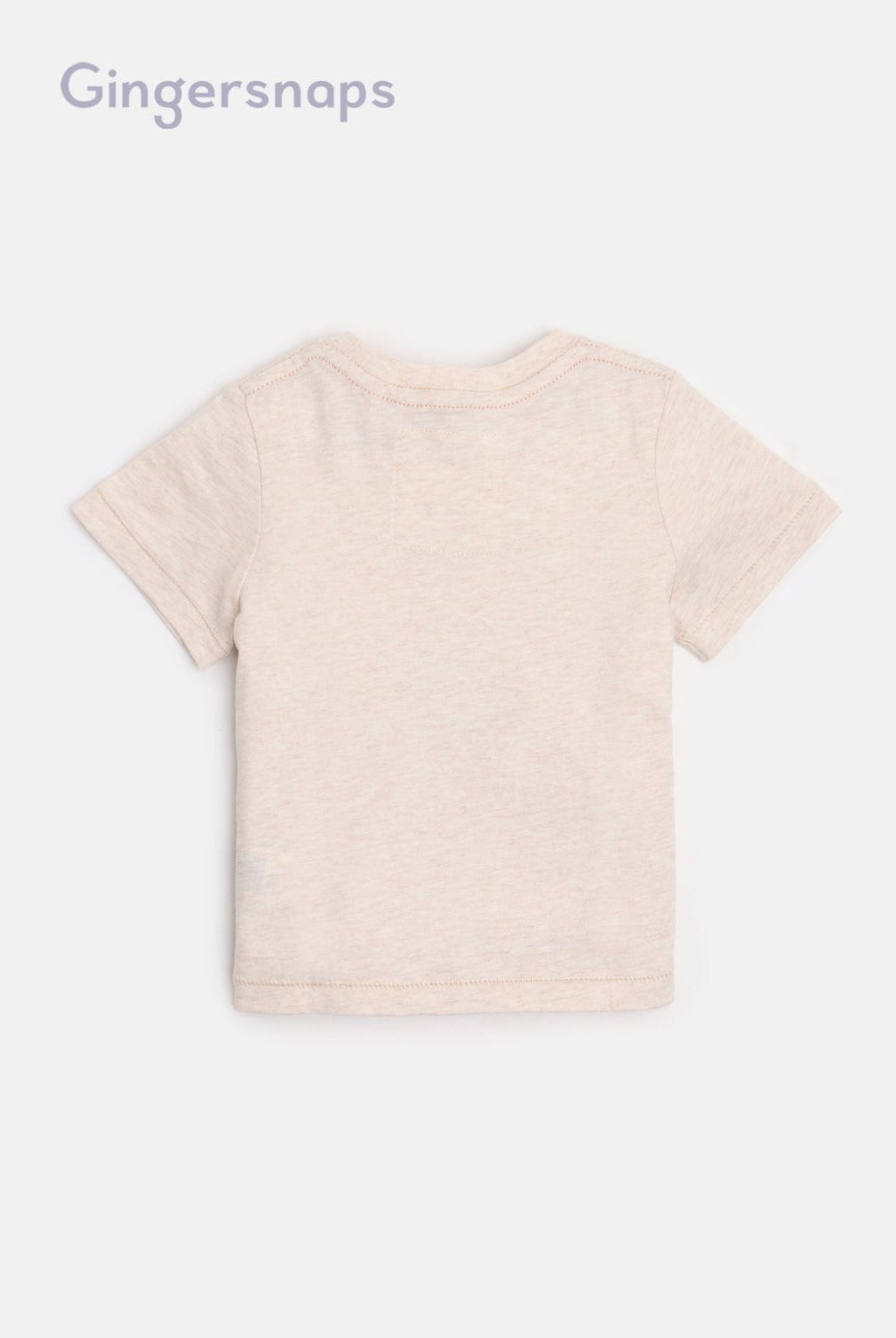 جينجرسنابس تي شيرت بيبي أولاد بطبعة منظر طبيعي البيج