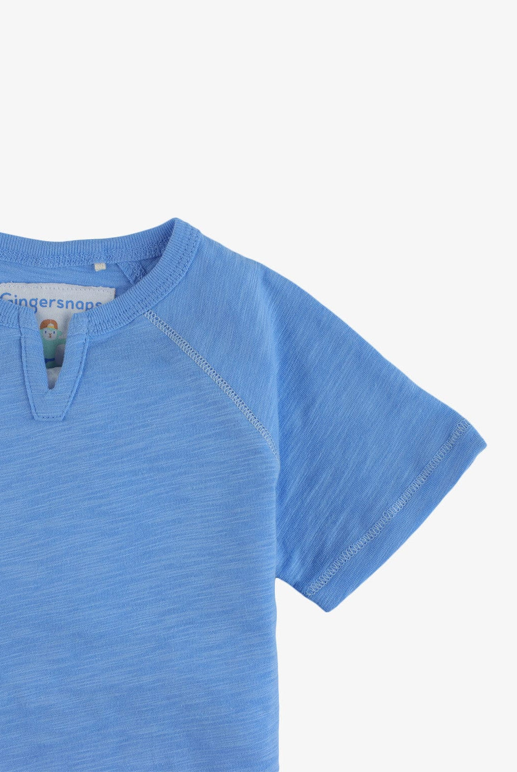 جينجرسنابس تي شيرت للأولاد الرضع بفتحة صدر V أزرق