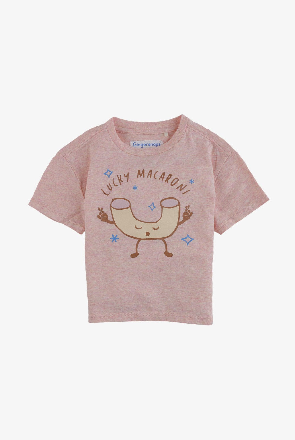 جينجرسنابس تيشيرت بطبعة نص كم أولادي رضع وردي