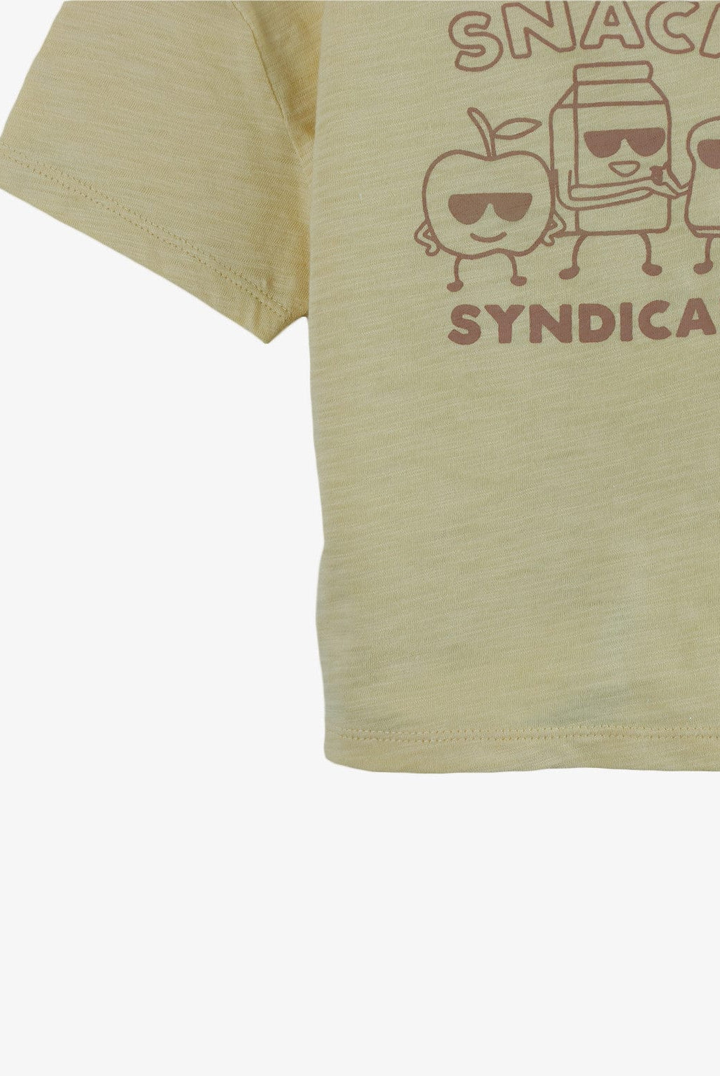 جينجرسنابس تيشيرت بطبعة نص كم رضع أولادي أصفر