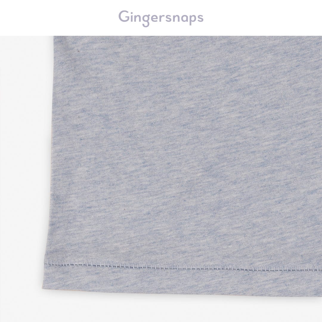 جينجرسنابس تي شيرت ولادي للرضع سادة بألوان متعددة أزرق