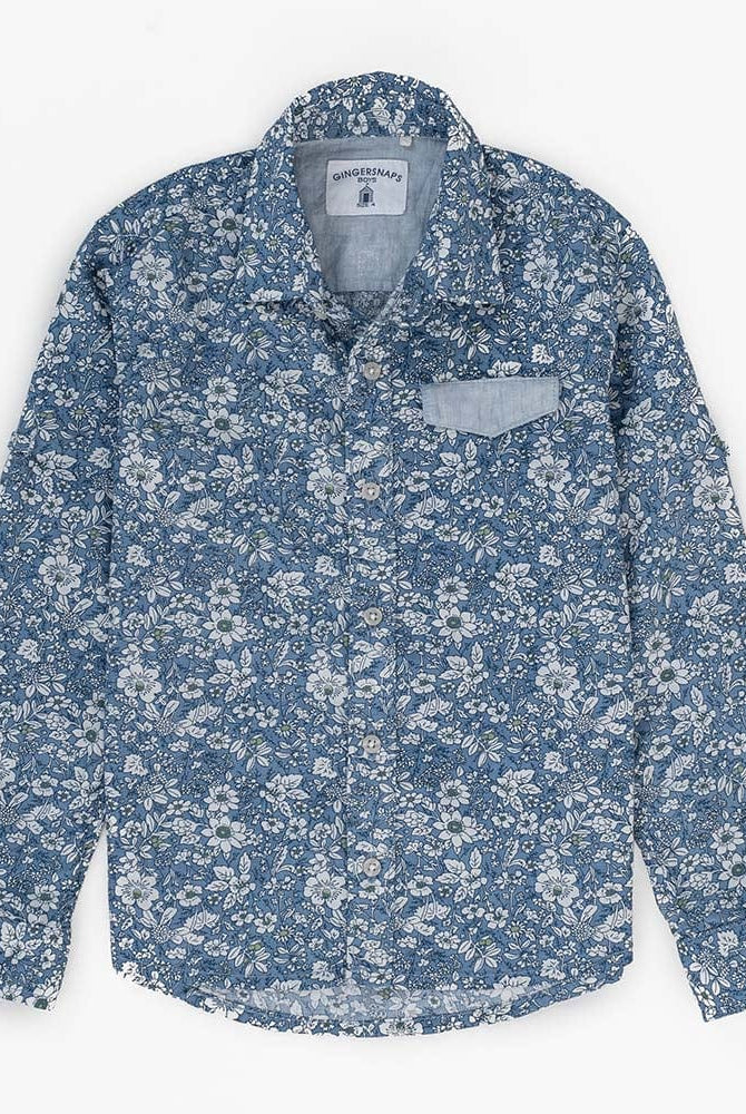 جينجرسنابس قميص رضع ولادي مشجر بأكمام طويلة متعدد الألوان