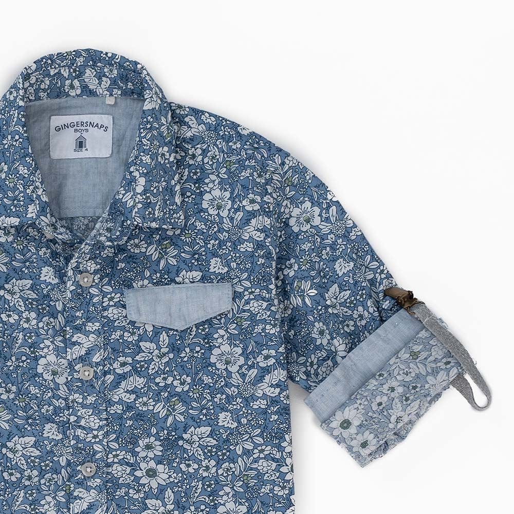 جينجرسنابس قميص رضع ولادي مشجر بأكمام طويلة متعدد الألوان