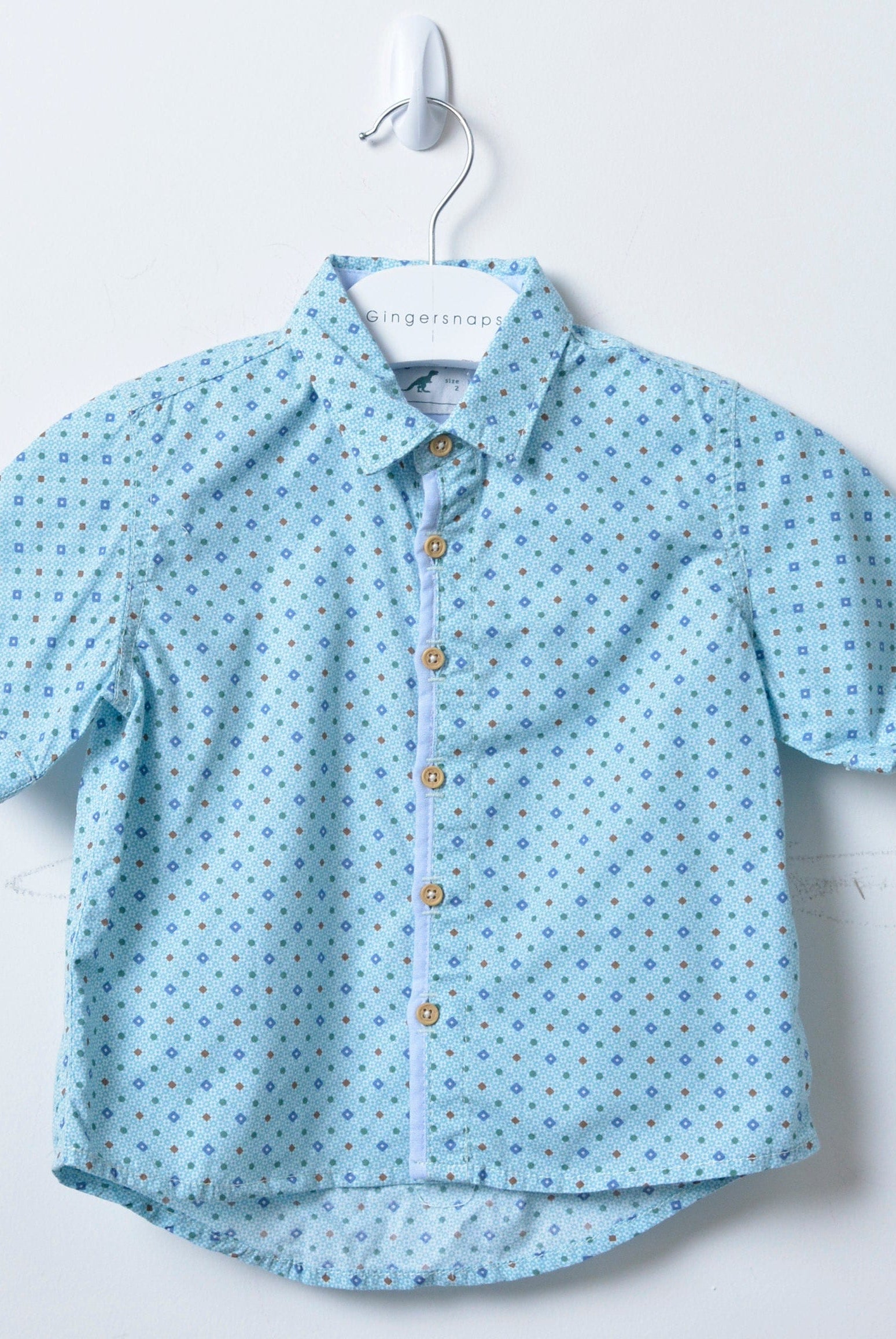 جينجرسنابس قميص رضع ولادي بأكمام نص بنمط متعدد الألوان