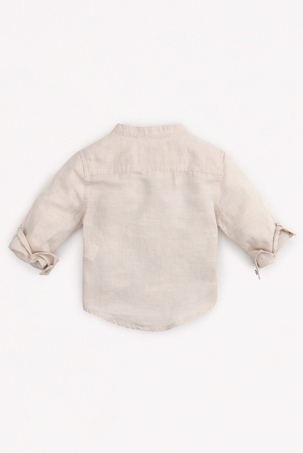 جينجرسنابس قميص سادة بأزرار أمامية كم طويل رضع أولادي بيج