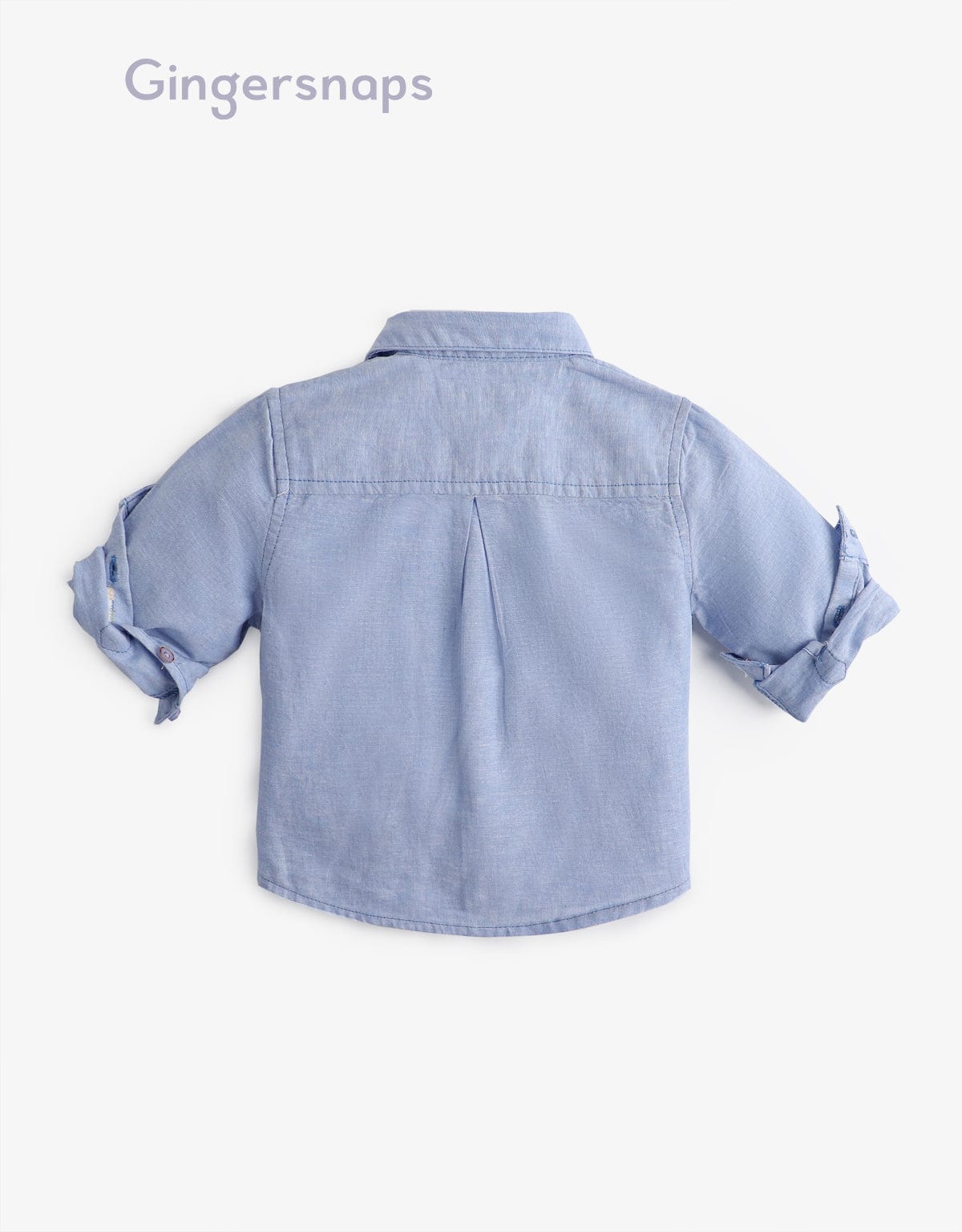 جينجرسنابس قميص مخطط بالطول نص كم رضع أولادي أزرق