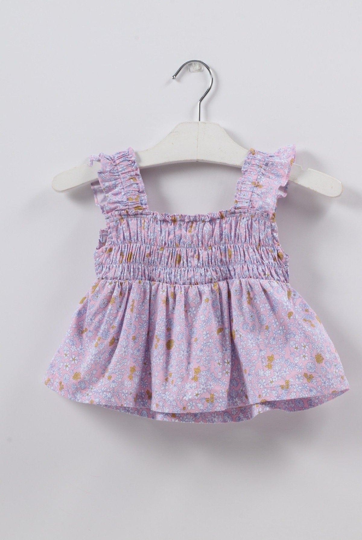 جينجرسنابس بلوزة منقطة بأزرار أمامية بناتي متعدد الألوان