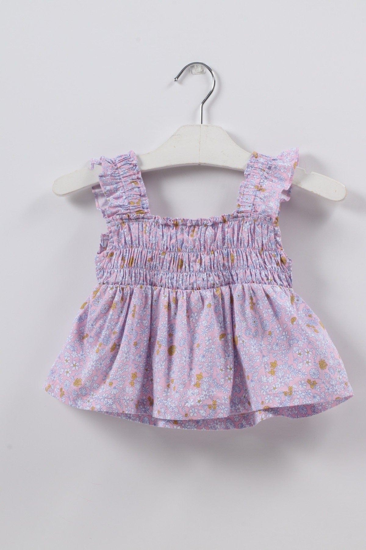 جينجرسنابس بلوزة منقطة بأزرار أمامية بناتي متعدد الألوان