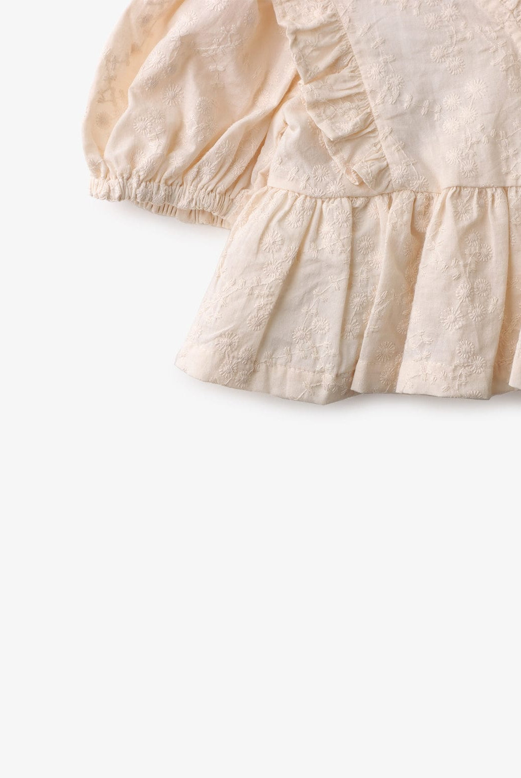 جينجرسنابس بلوزة بناتي لف برباط كم طويل بناتي أبيض