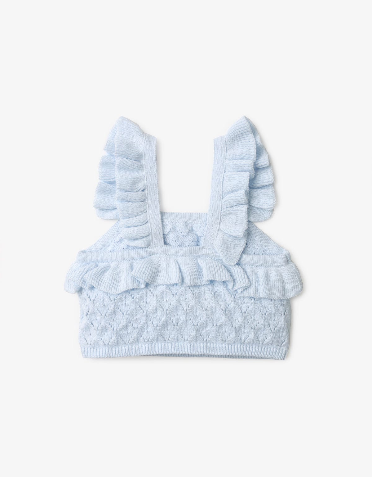 جينجرسنابس توب قصير بحمالة عريضة بناتي أزرق