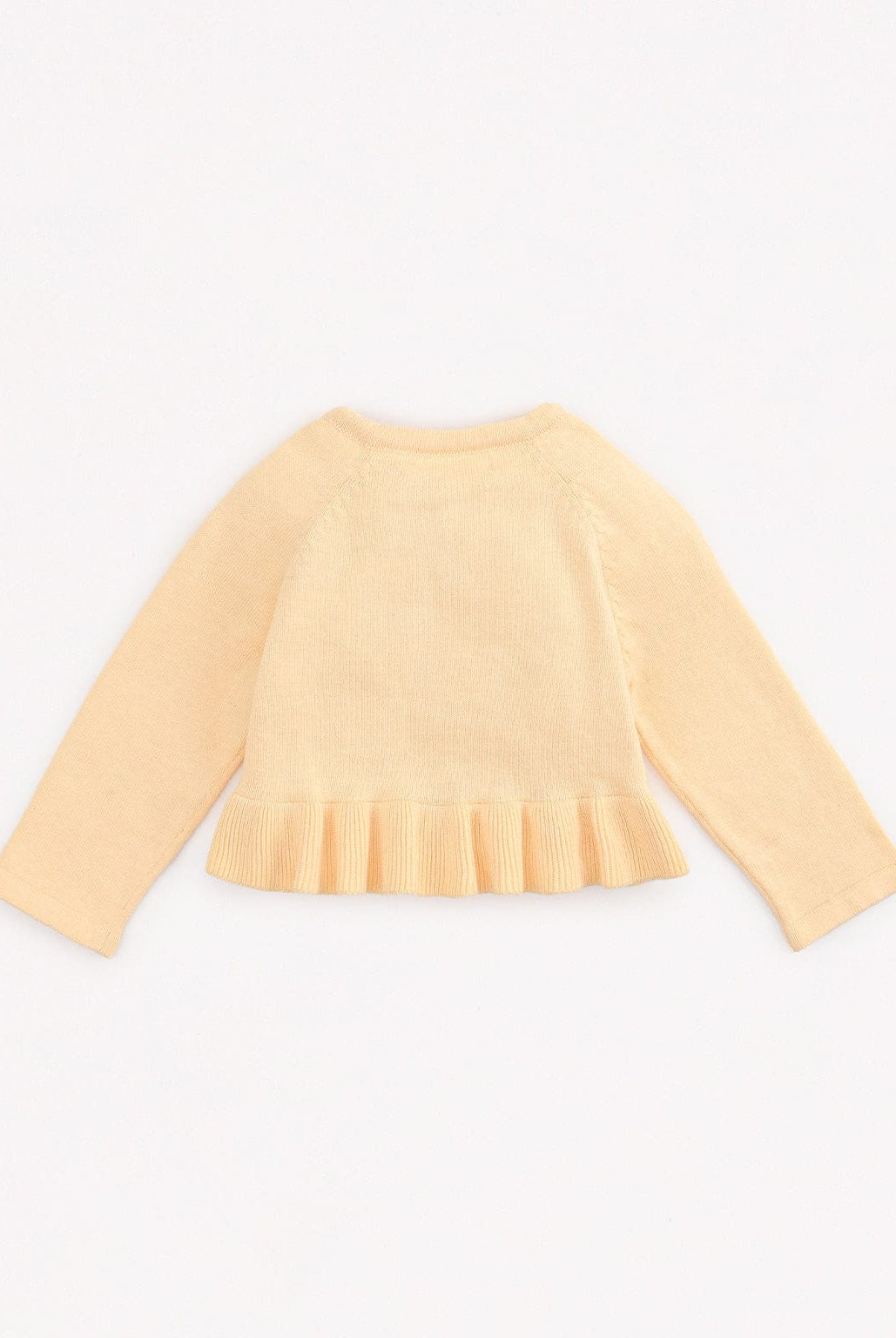 جينجرسنابس بلوزة بأزرار أمامية كم طويل مكشكش من أسفل رضع بناتي أصفر باستل