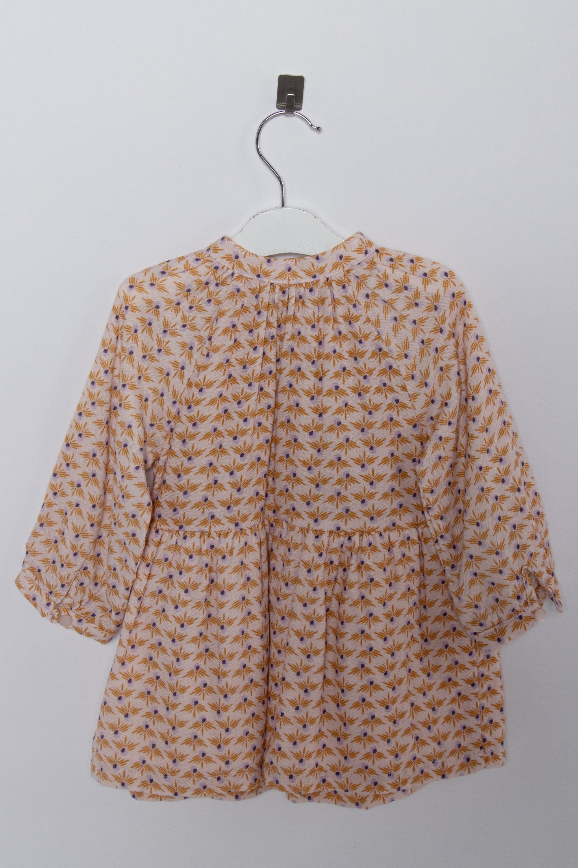 جينجرسنابس فستان بيبي منقوش مزين بدبدوب متعدد الألوان