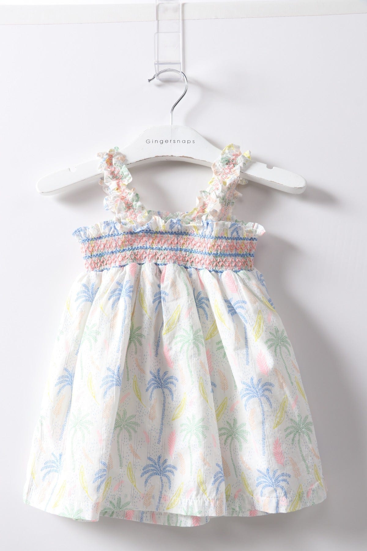 جينجرسنابس فستان بناتي رضع حمالات بنقشة ورود متعدد الألوان