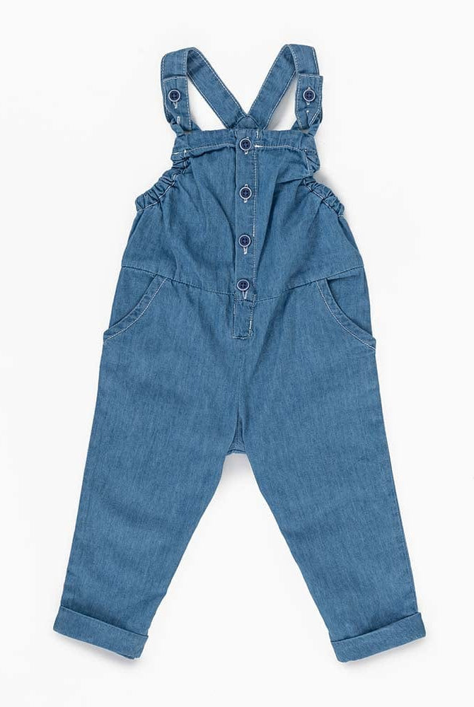 جينجرسنابس سالوبيت جينز حمالات بجيوب بناتي أزرق فاتح