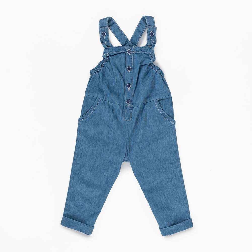 جينجرسنابس سالوبيت جينز حمالات بجيوب بناتي أزرق فاتح