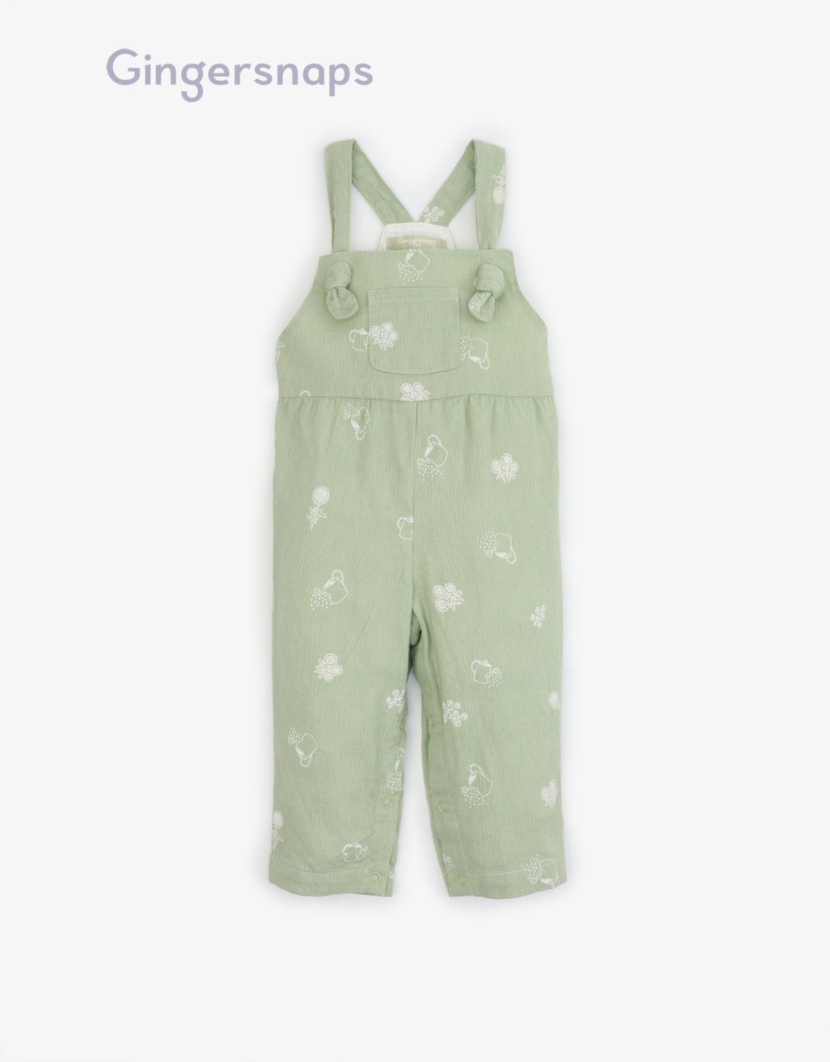 جينجرسنابس جمبسوت رضع بناتي مشجر بحمالات أخضر