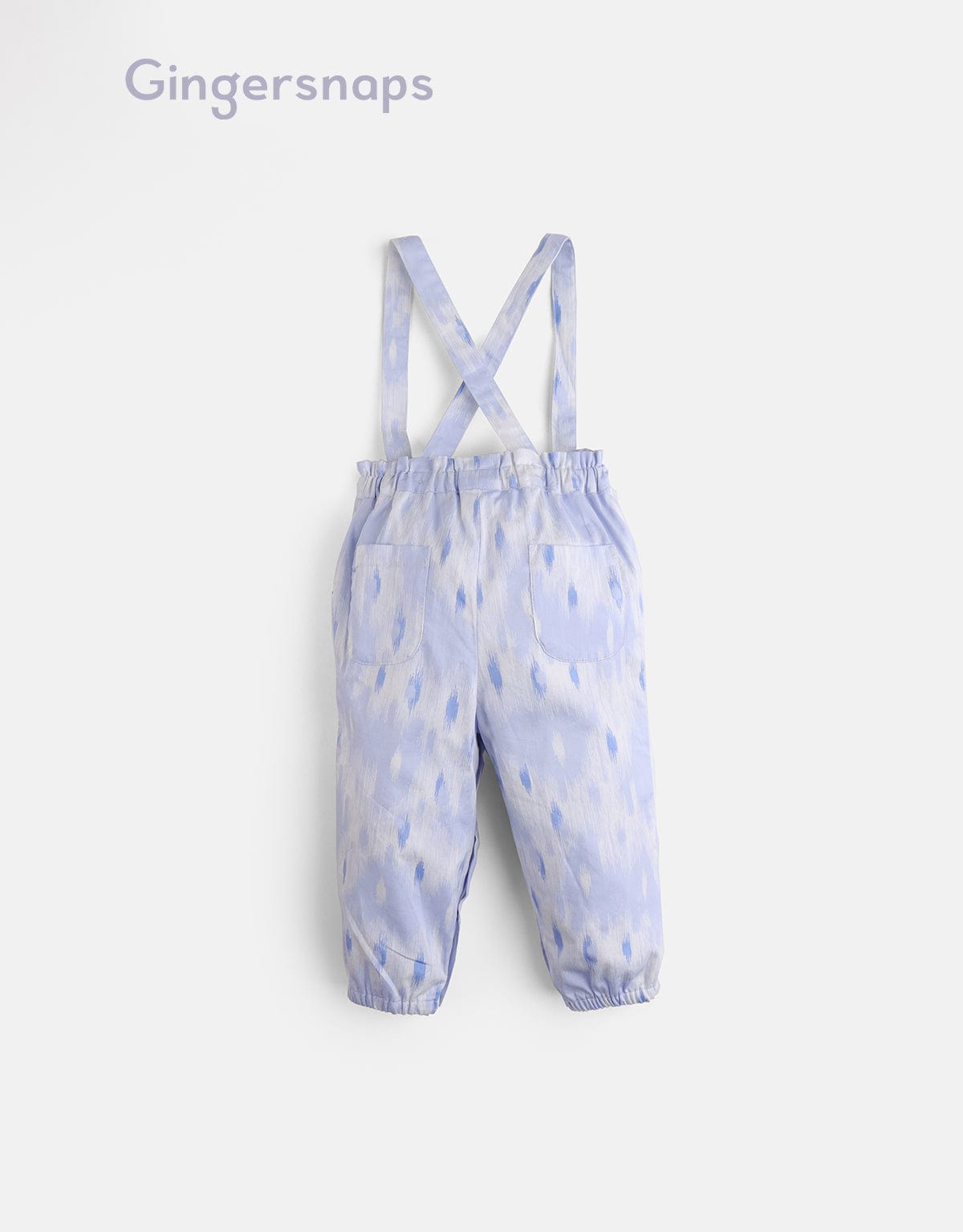 جينجرسنابس جمبسوت بناتي رضع منقوش بحمالات أزرق