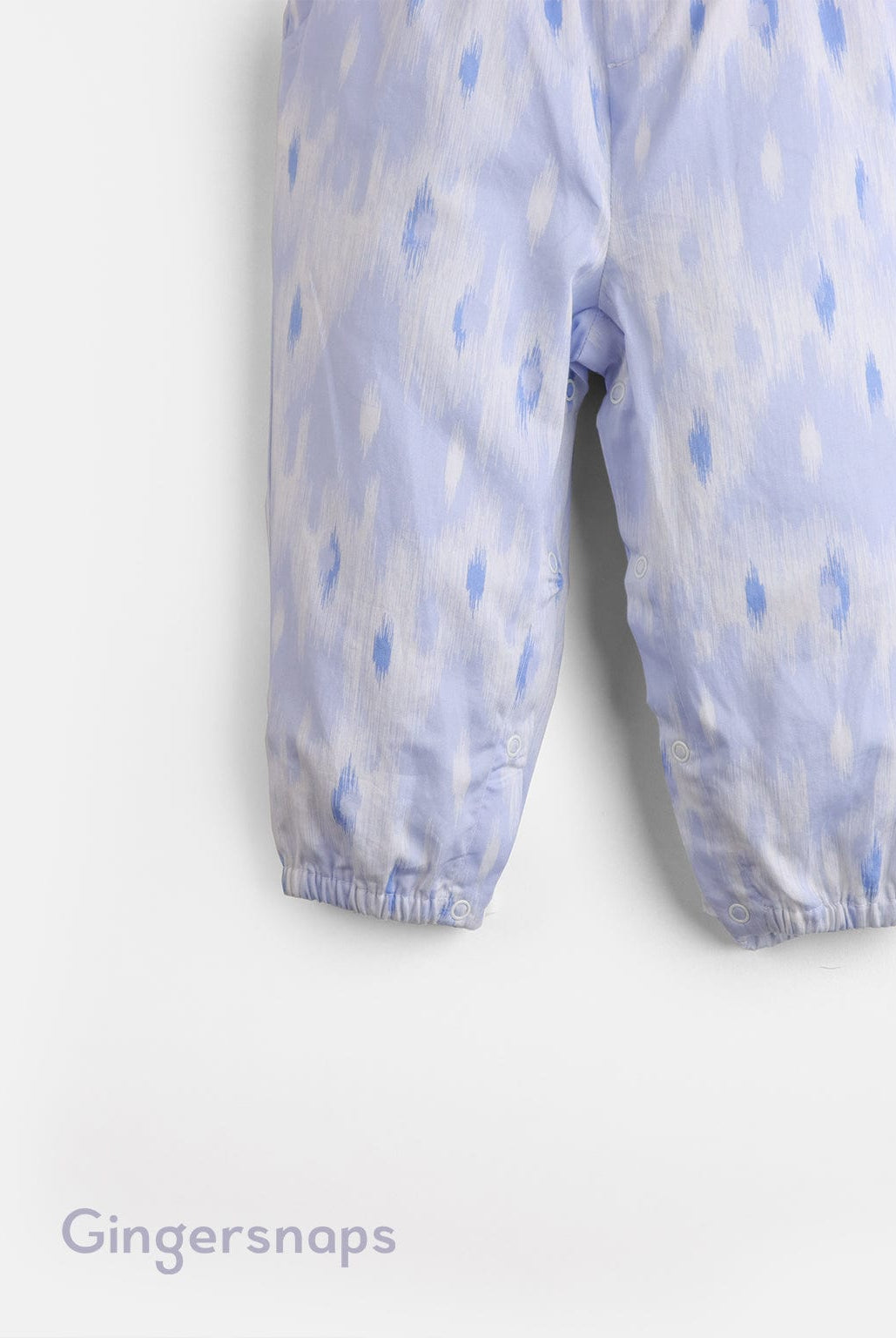 جينجرسنابس جمبسوت بناتي رضع منقوش بحمالات أزرق