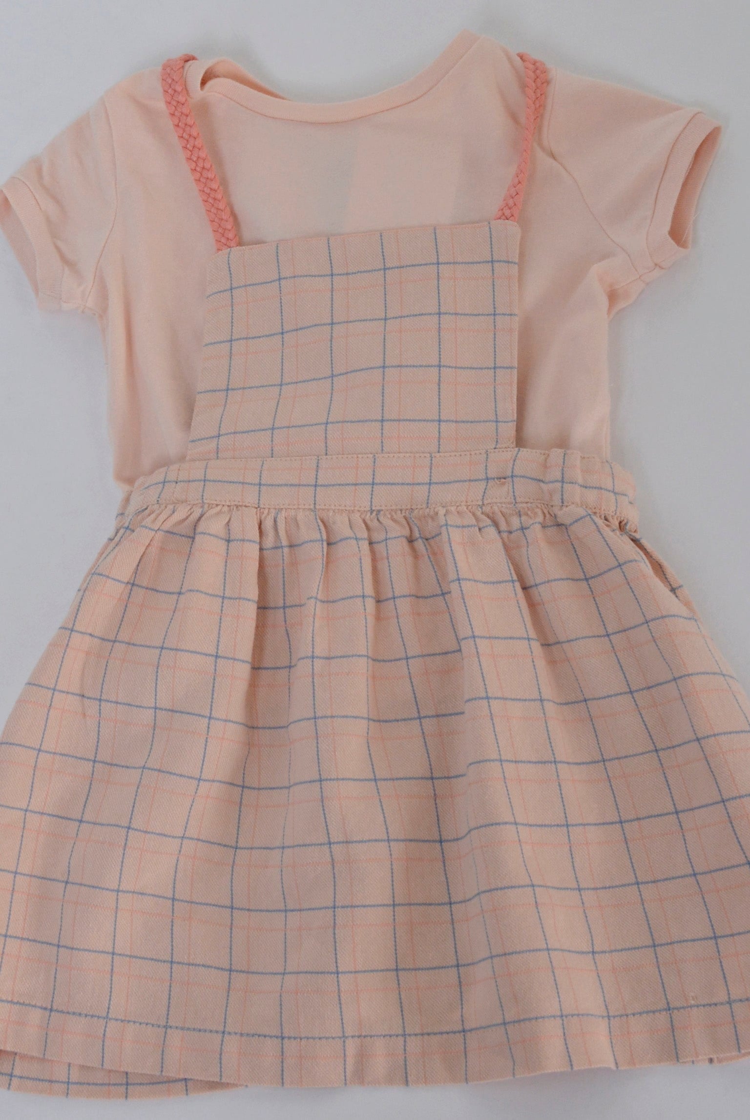 جينجرسنابس فستان مربعات حمالات بناتي رضع متعدد الألوان