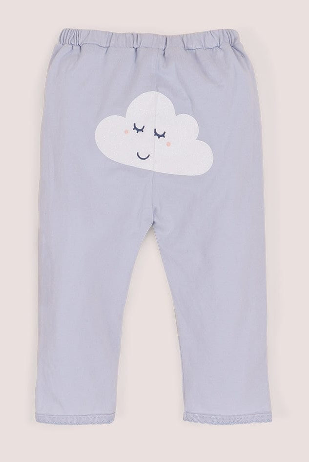 جينجرسنابس بيجامة نوم للفتايات الرضع بطبعة على الصدر ثلجي البياض