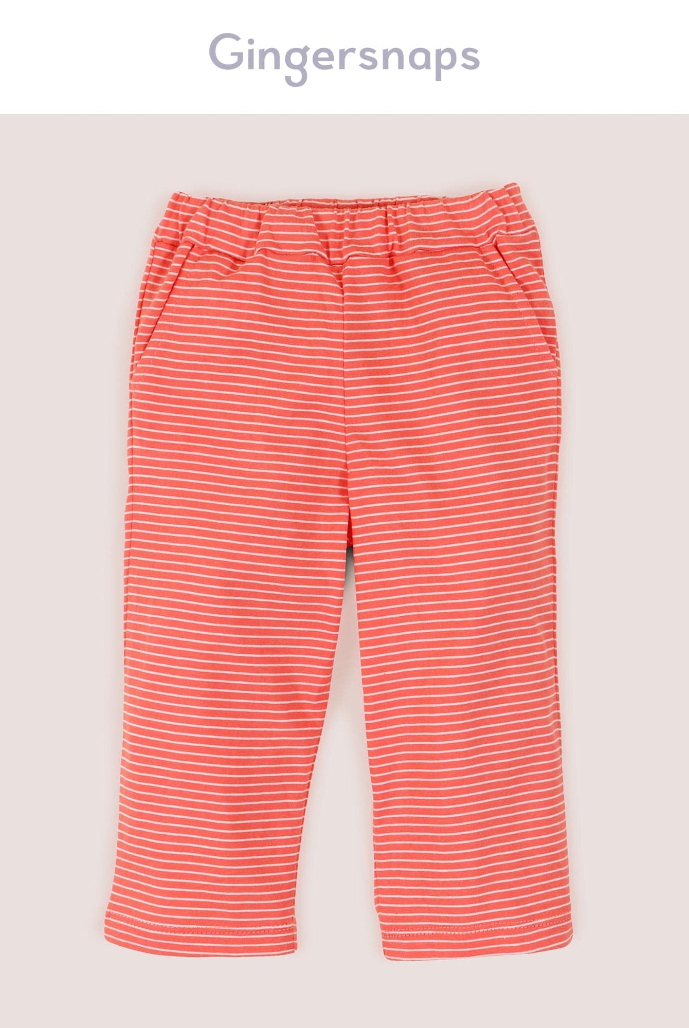 جينجرسنابس بيجامة بلوزة مع بنطال مواليد كم طويل بناتي مرجاني