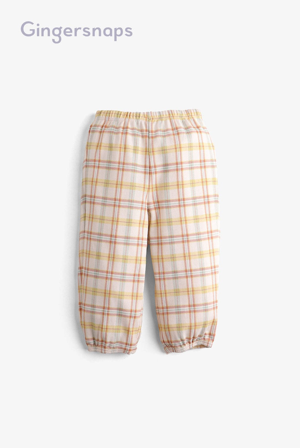 جينجرسنابس بيجامة نوم بناتي للرضع كاروهات بأزرار أمامية متعدد الألوان