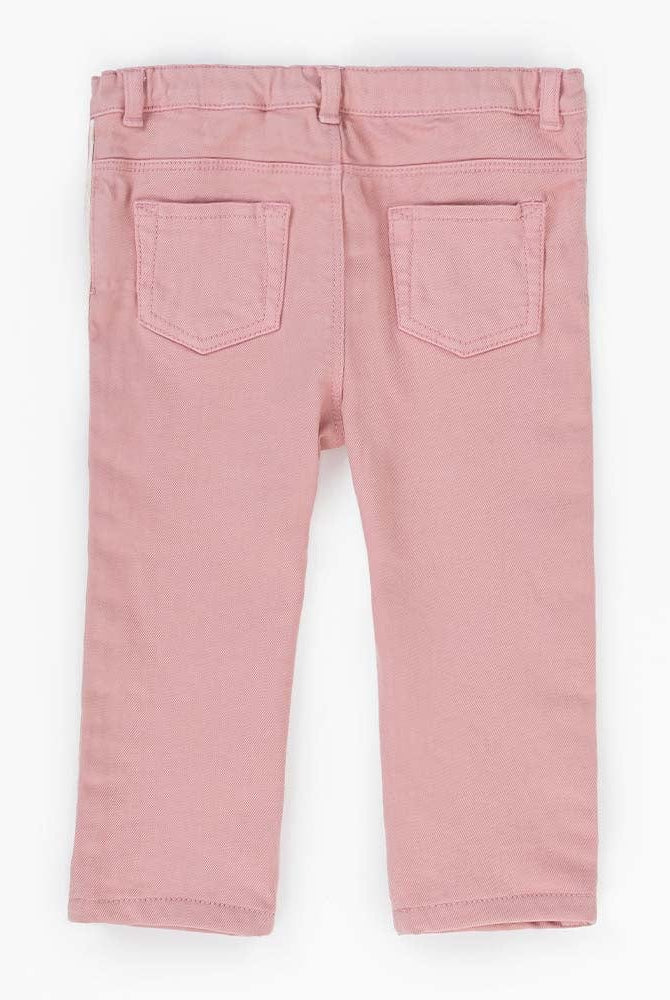 جينجرسنابس بنطلون رضع بخط جانبي طويل بناتي وردي تان