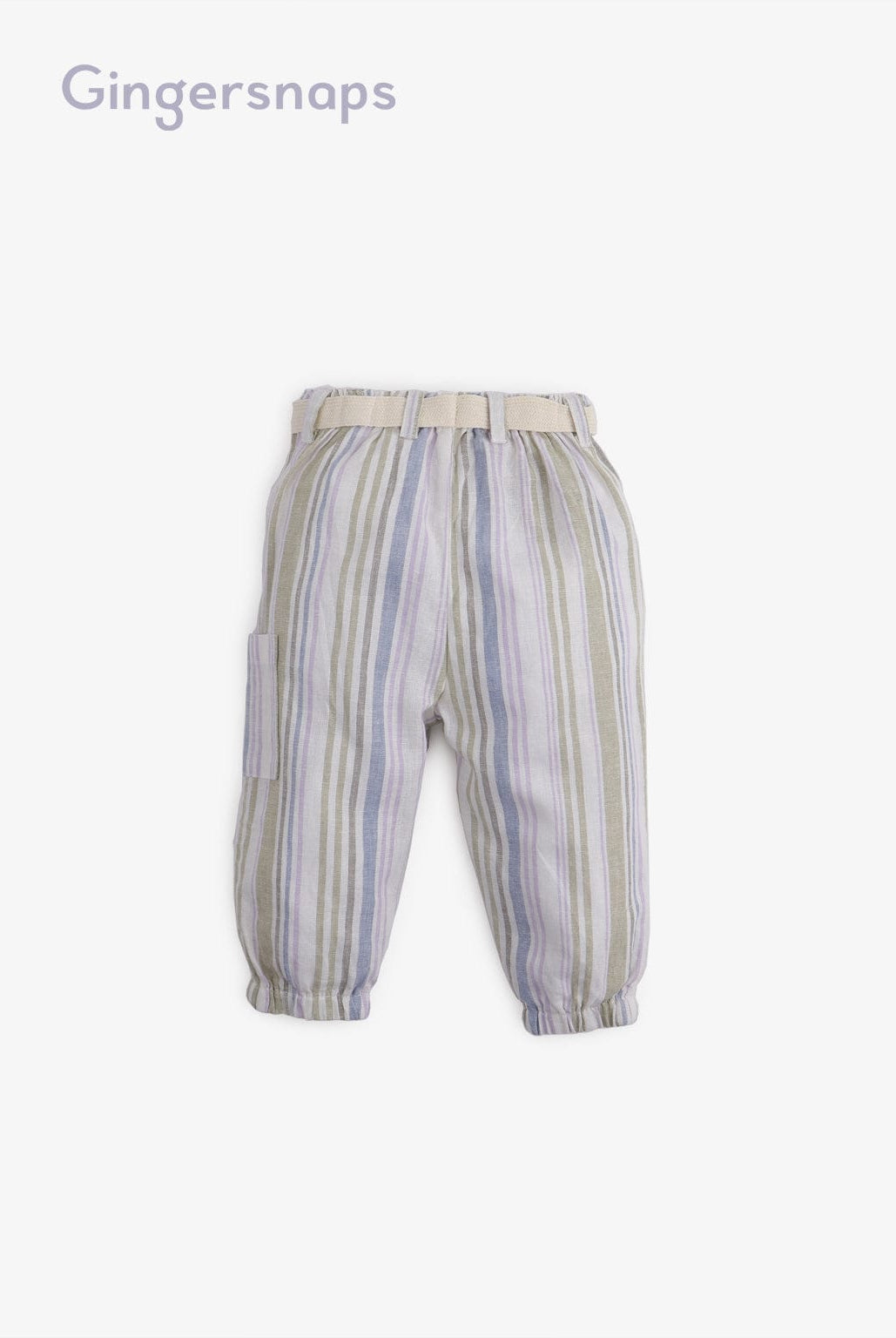 جينجرسنابس بنطلون طويل مخطط بالطول بناتي رضع متعدد الألوان