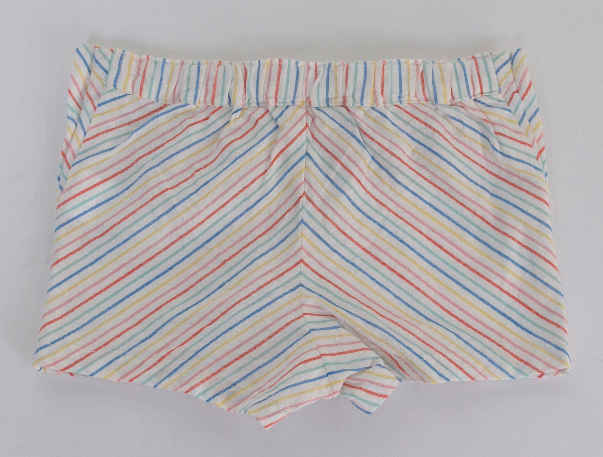 جينجرسنابس شورت مخطط بأزرار جانبية ملون رضع بناتي متعدد الألوان