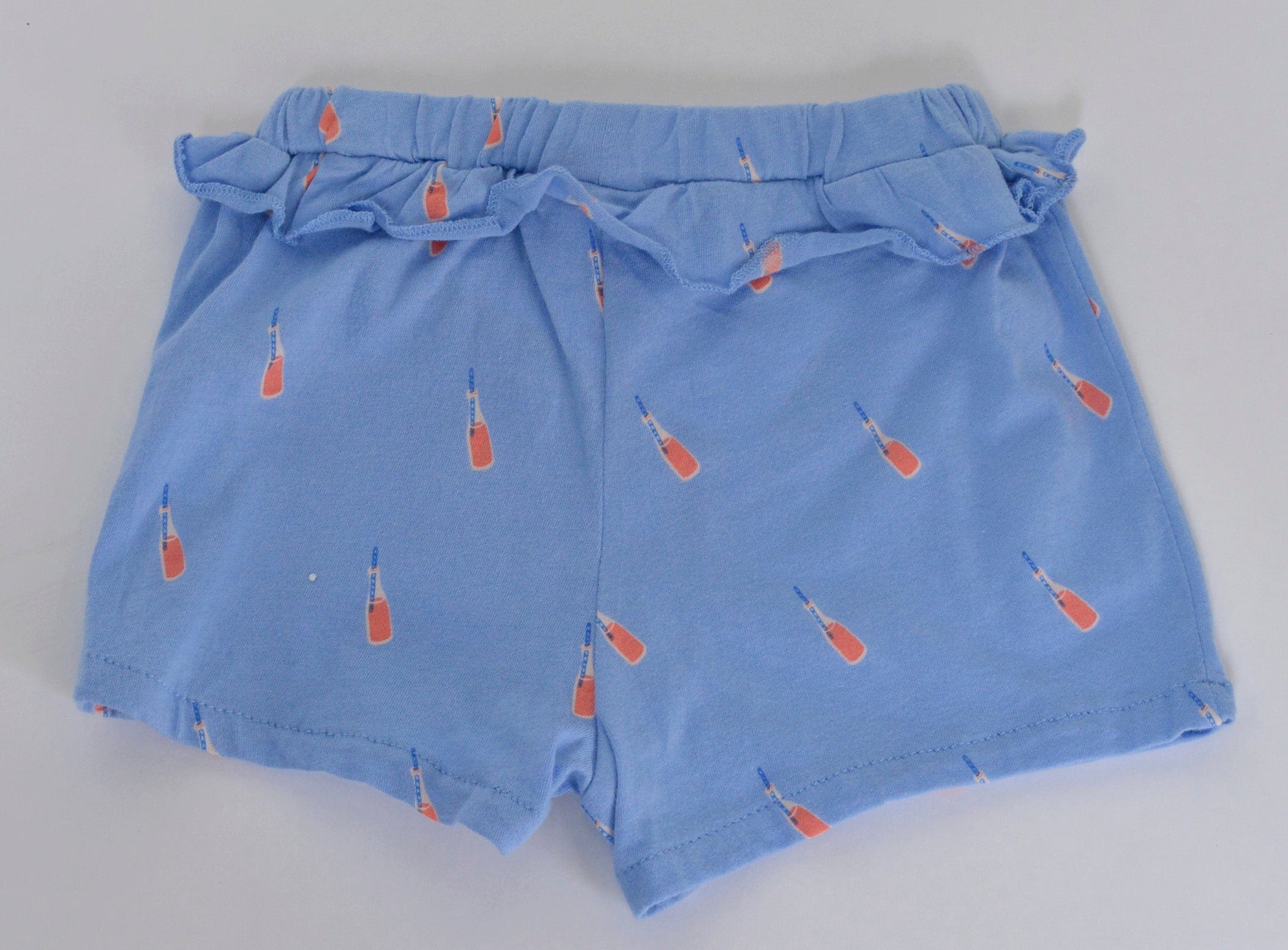 جينجرسنابس شورت بناتي للرضع منقوش مزين بكرانيش متعدد الألوان