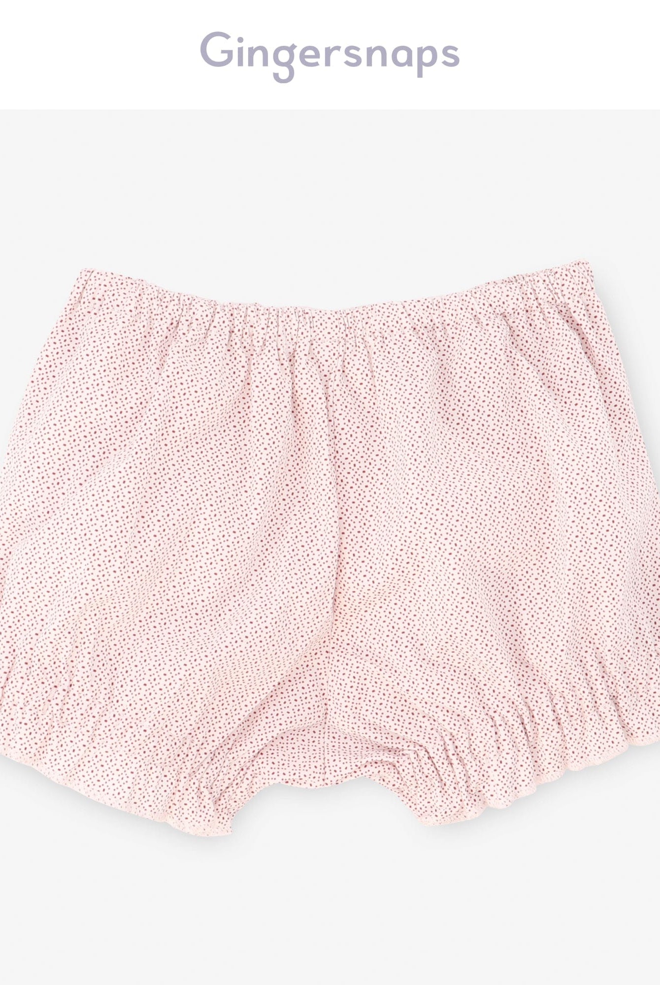 جينجرسنابس شورت بيبي بنات بنمط بفيونكة متعدد الألوان