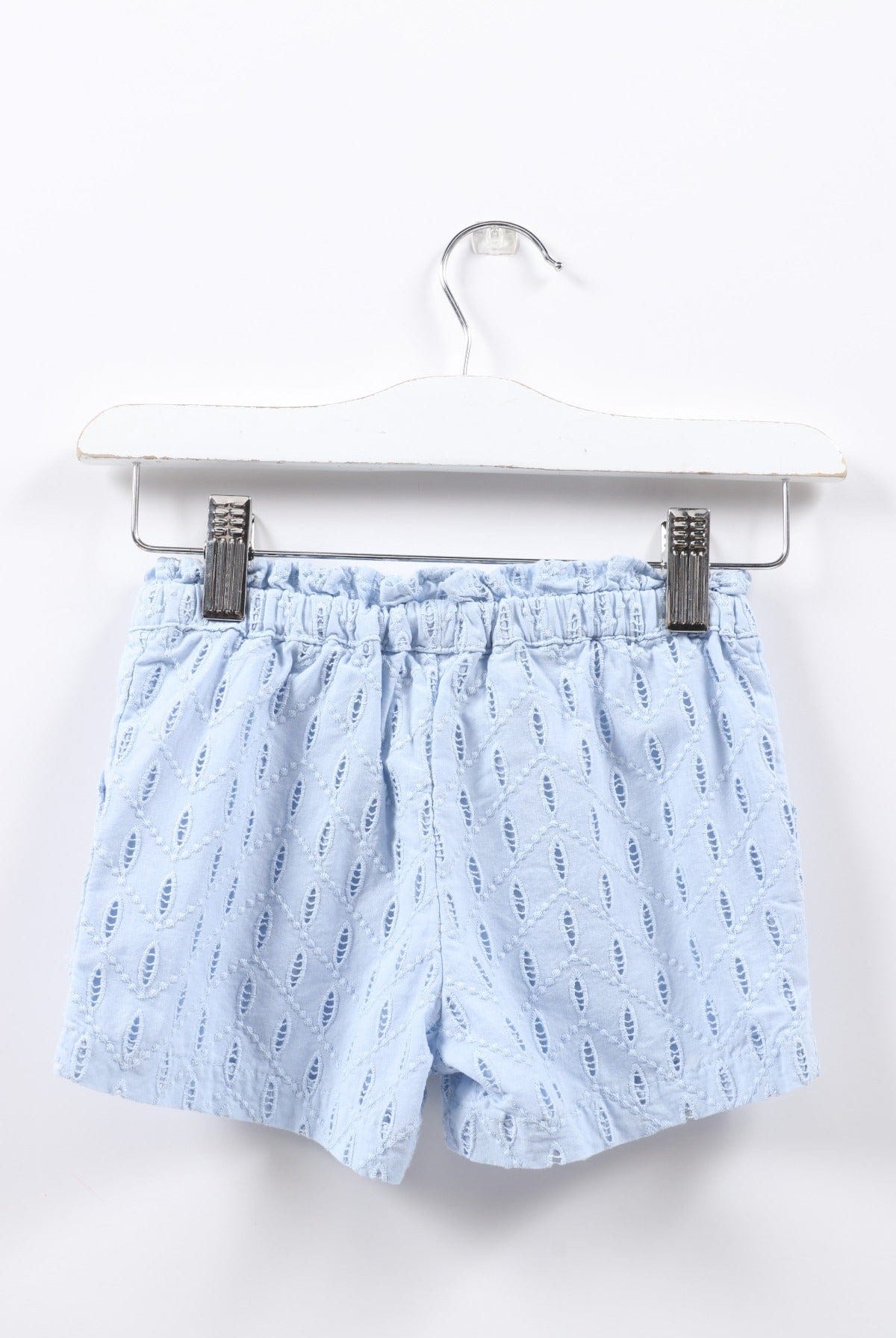 جينجرسنابس شورت مخرم مزين بأزرار أمامية أزرق فاتح