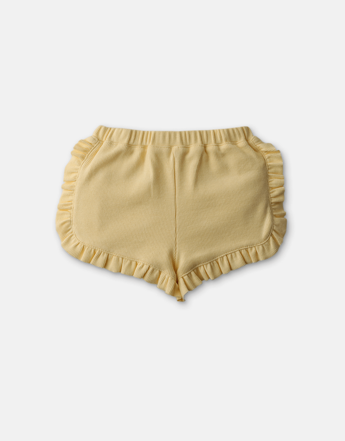 جينجرسنابس شورت قصير سادة مكشكشة بناتي أصفر