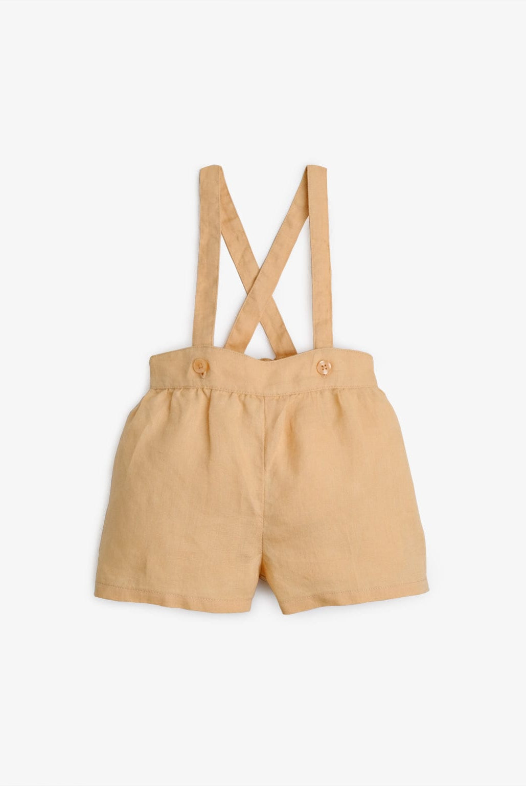 جينجرسنابس طقم بناتي اطفال بشورت وحمالات بني