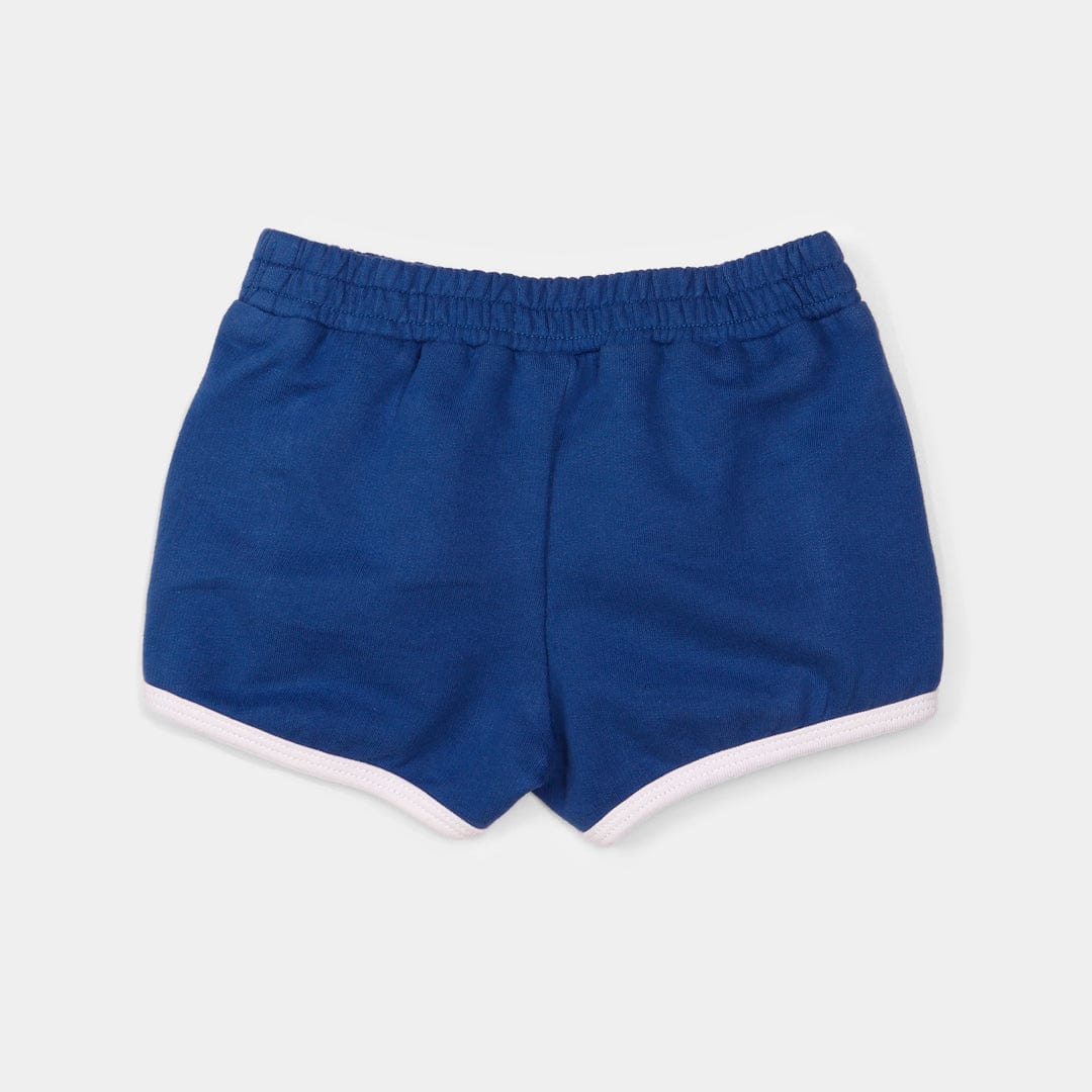 جينجرسنابس شورت بيبي بنات ملون مزين بحواف أزرق
