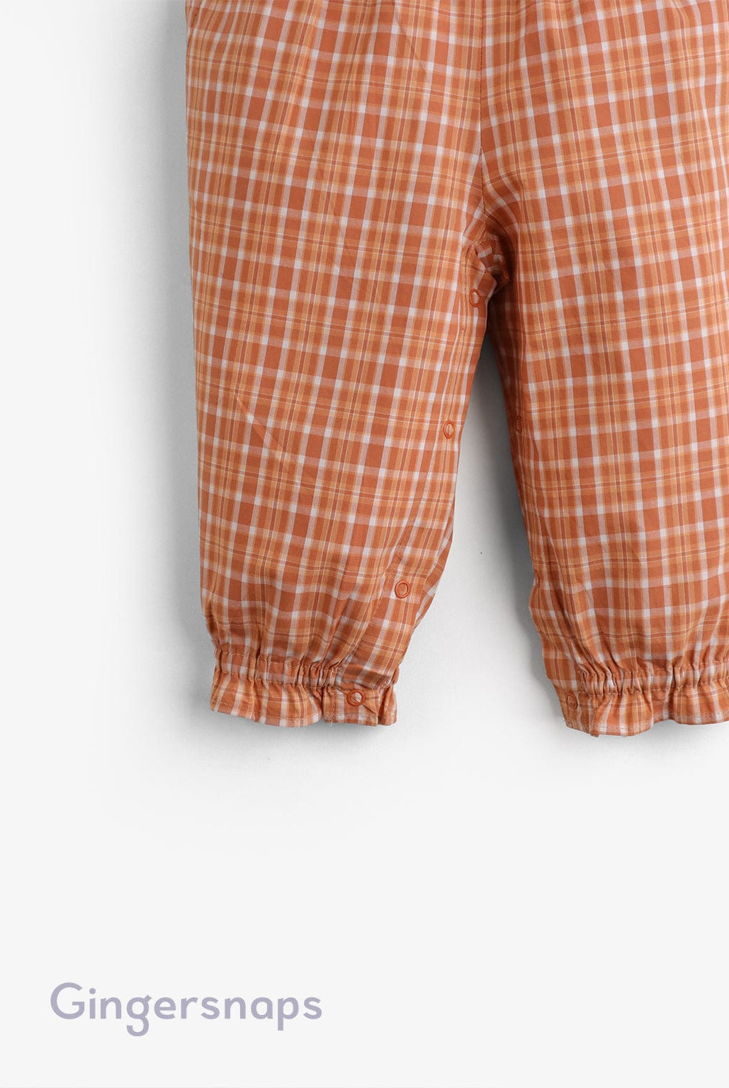 جينجرسنابس جمبسوت بناتي مربعات بأزرار أمامية بني