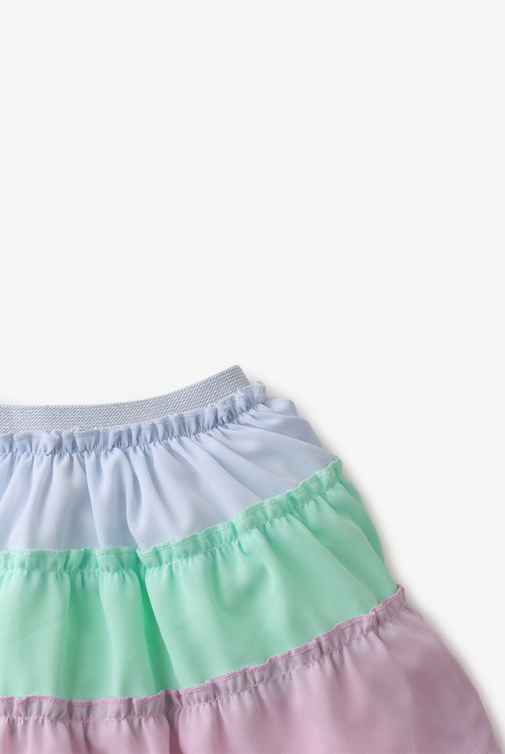 جينجرسنابس تنورة طبقات ملونة بناتي متعدد الألوان