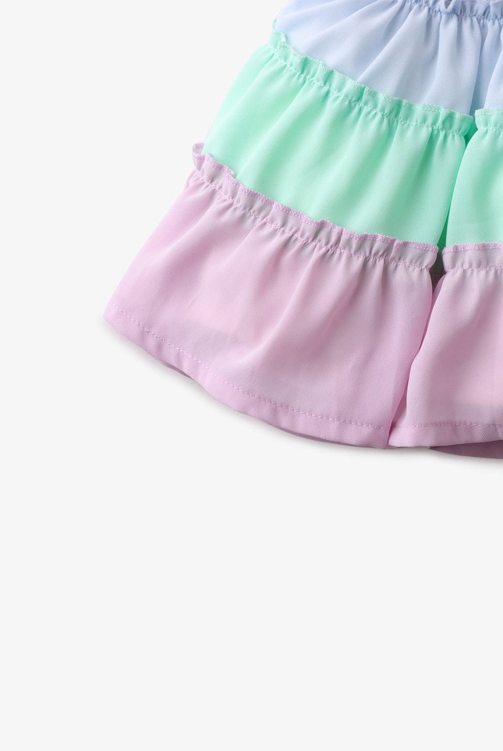 جينجرسنابس تنورة طبقات ملونة بناتي متعدد الألوان