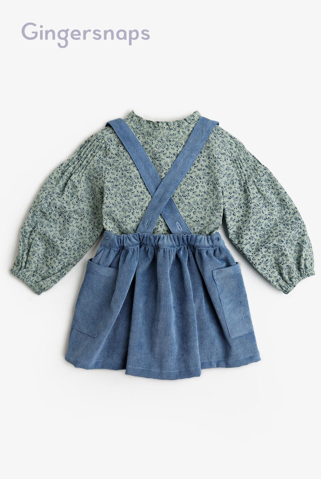 جينجرسنابس سالوبيت تنورة بجيوب أطفال بناتي متعدد الألوان